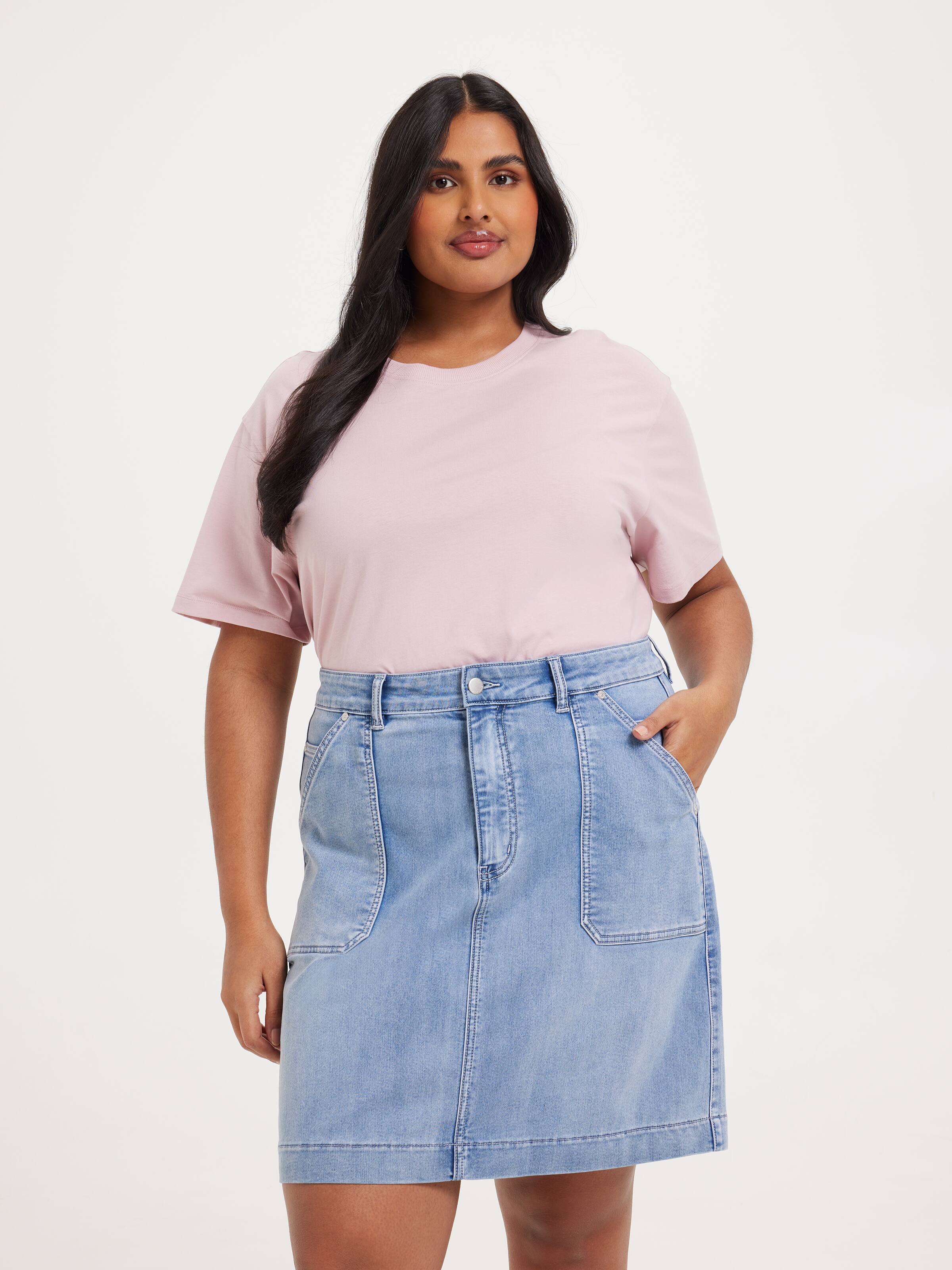 Curve Amaze Tessa Mid Thigh Skirt