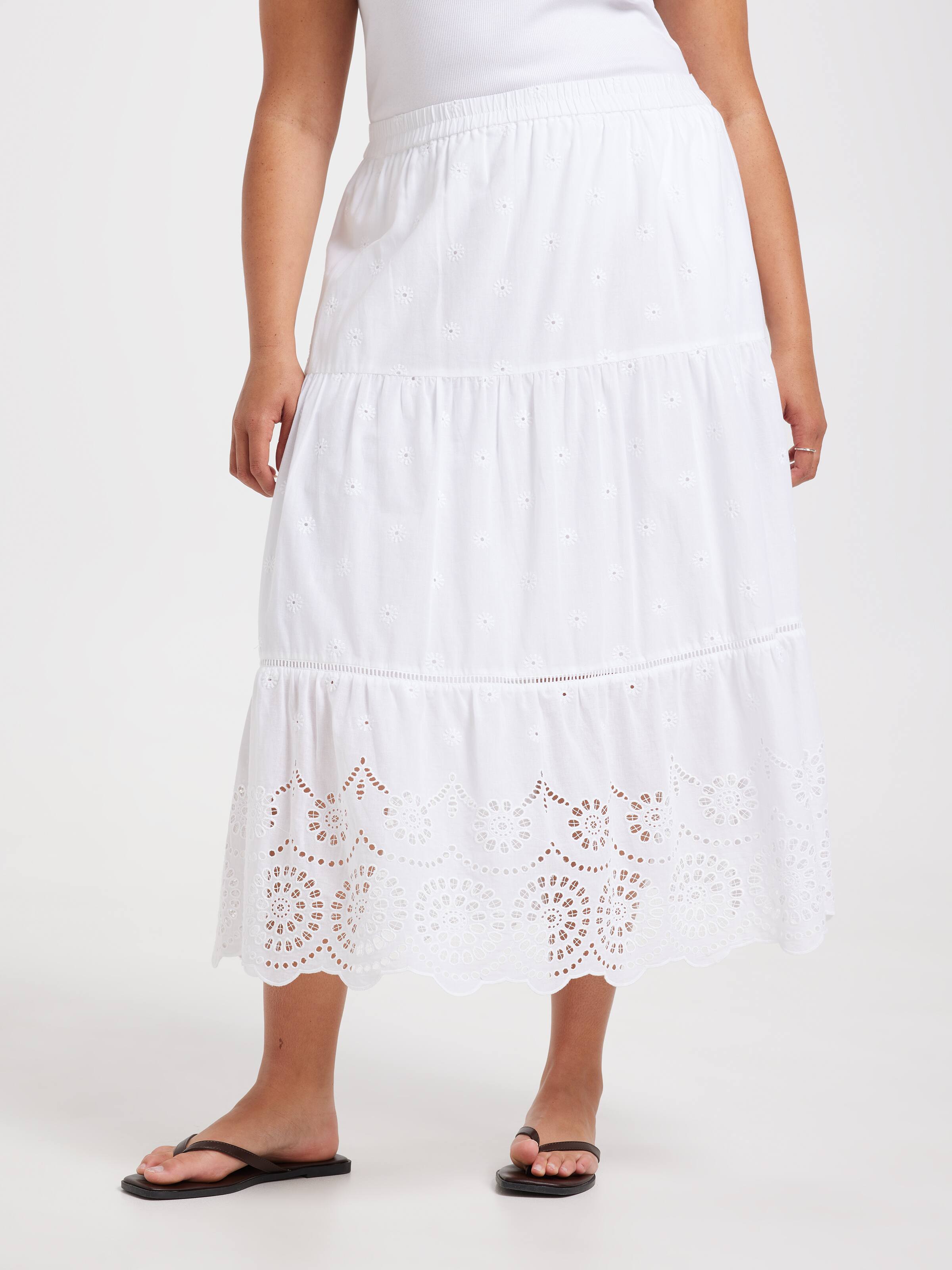 Curve Bella Tiered Skirt