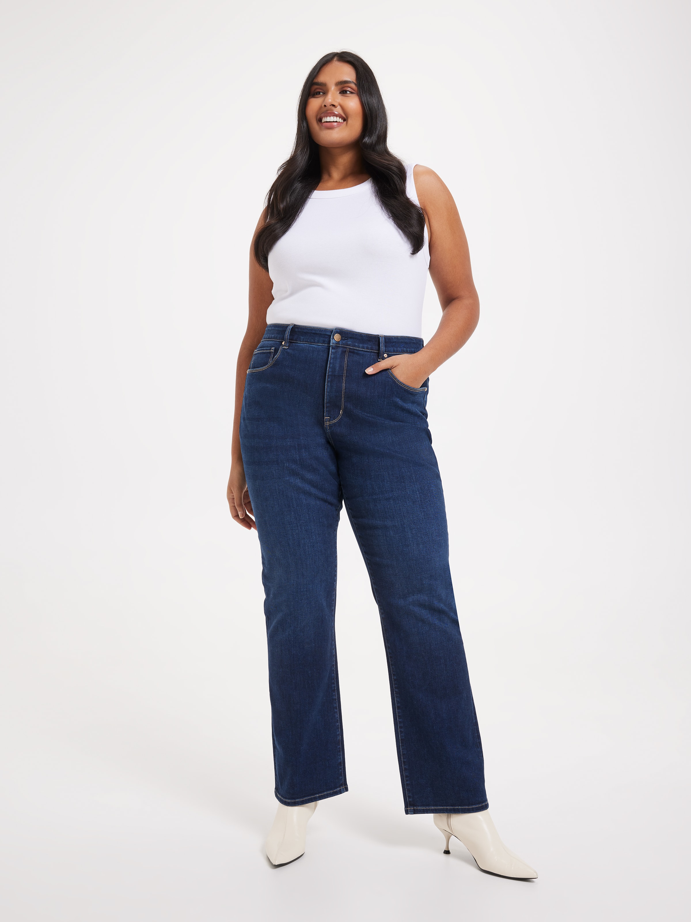 Curve Reformed High Rise Straight Jean