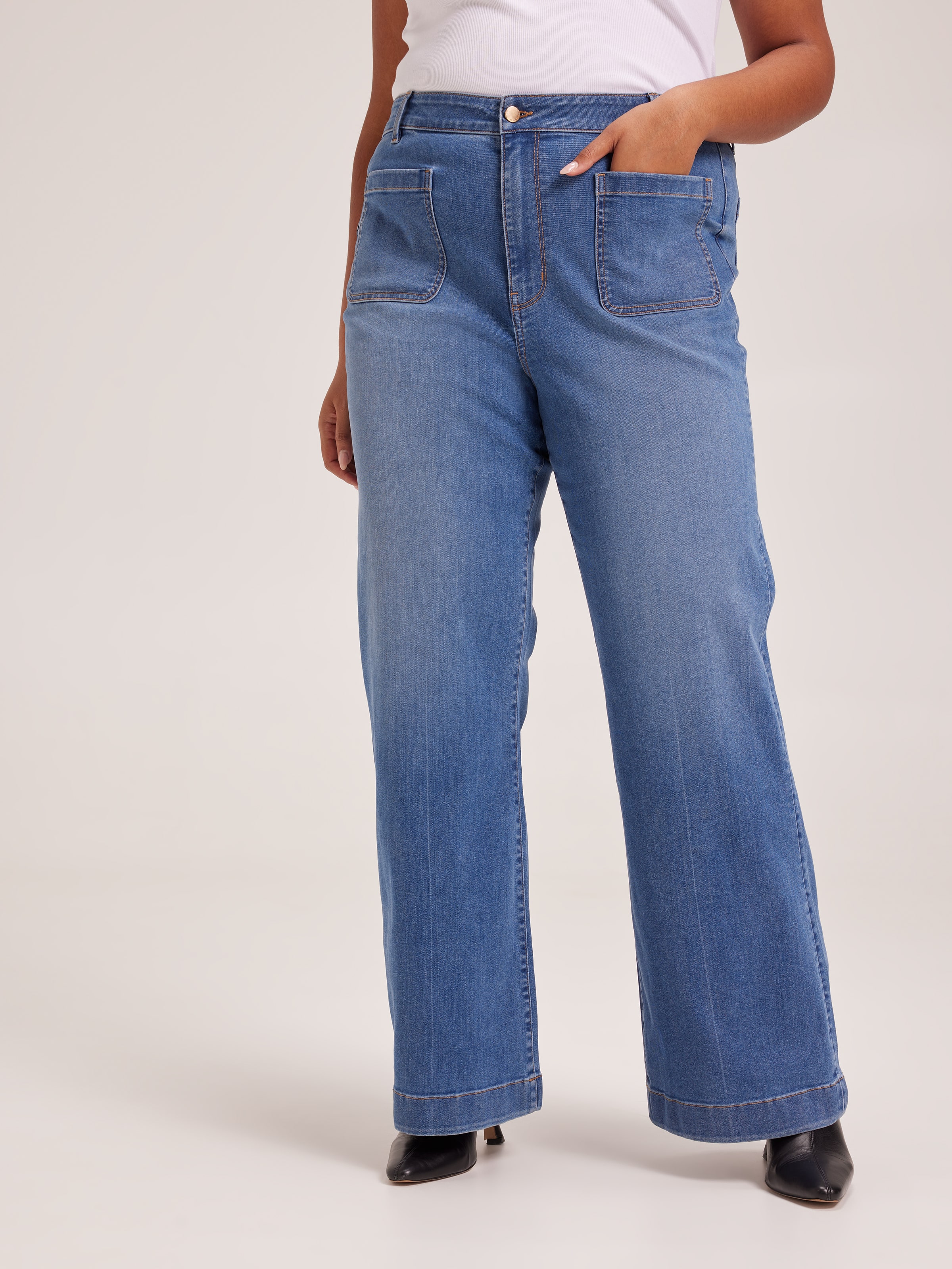 Curve Reformed High Rise Slim Wide Jean