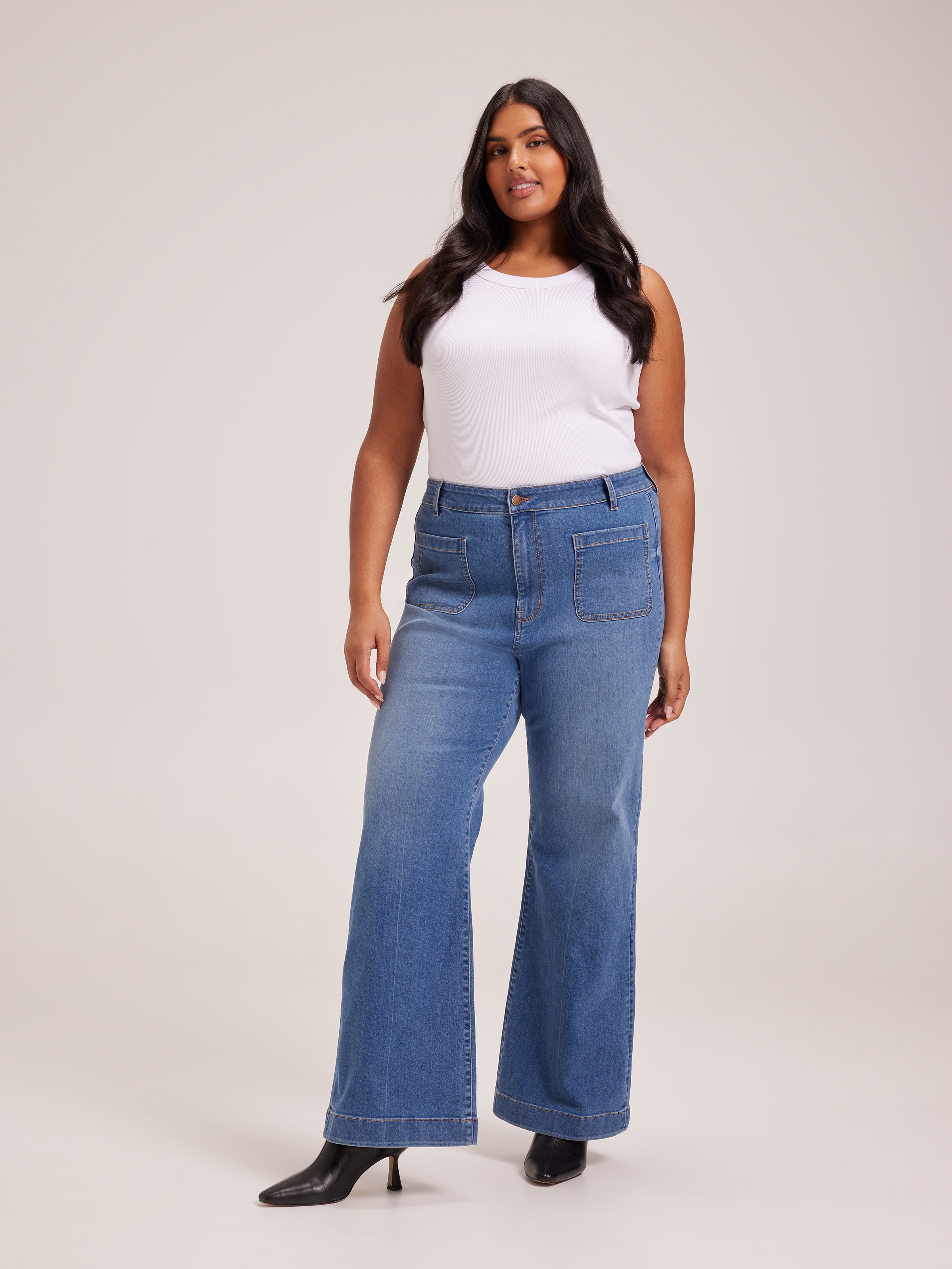 Curve Reformed High Rise Slim Wide Jean