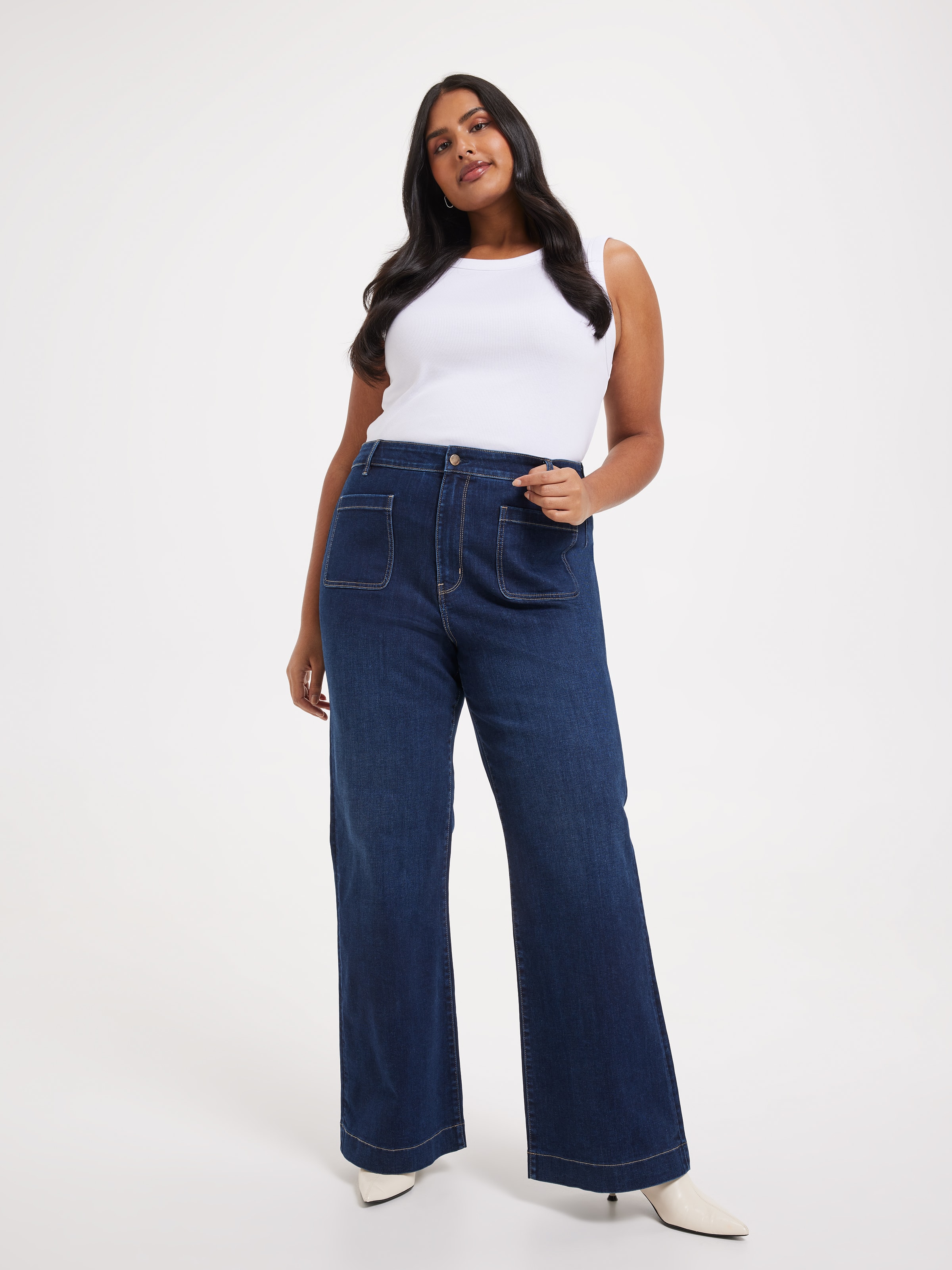 Curve Reformed High Rise Slim Wide Jean
