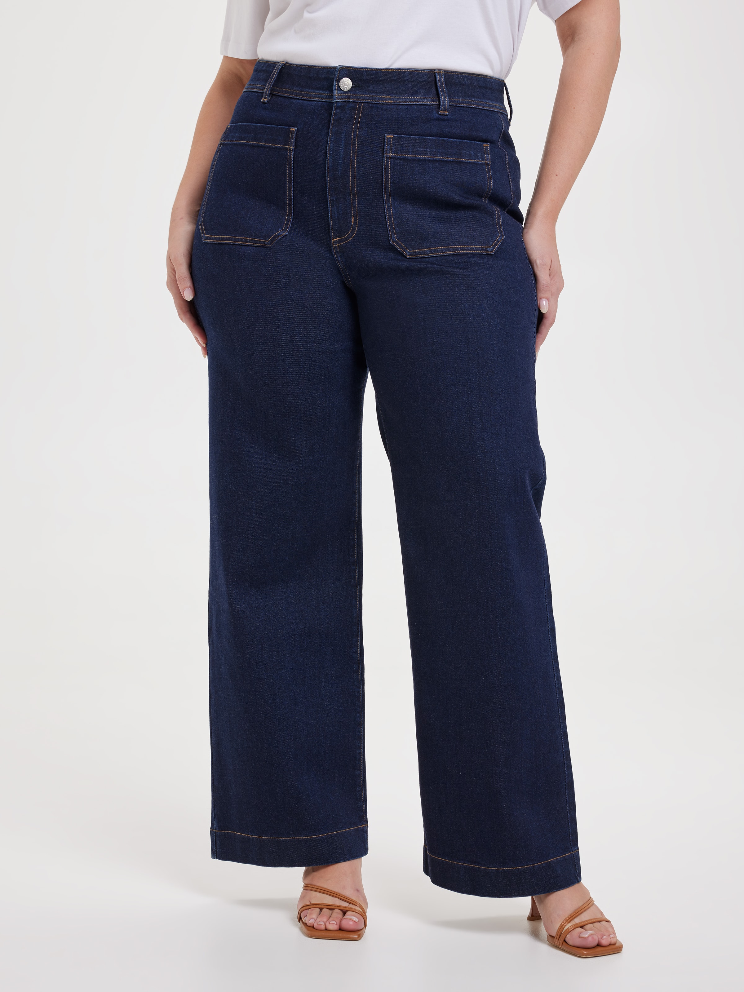 Curve Originals Sky High Wide  Leg Jean
