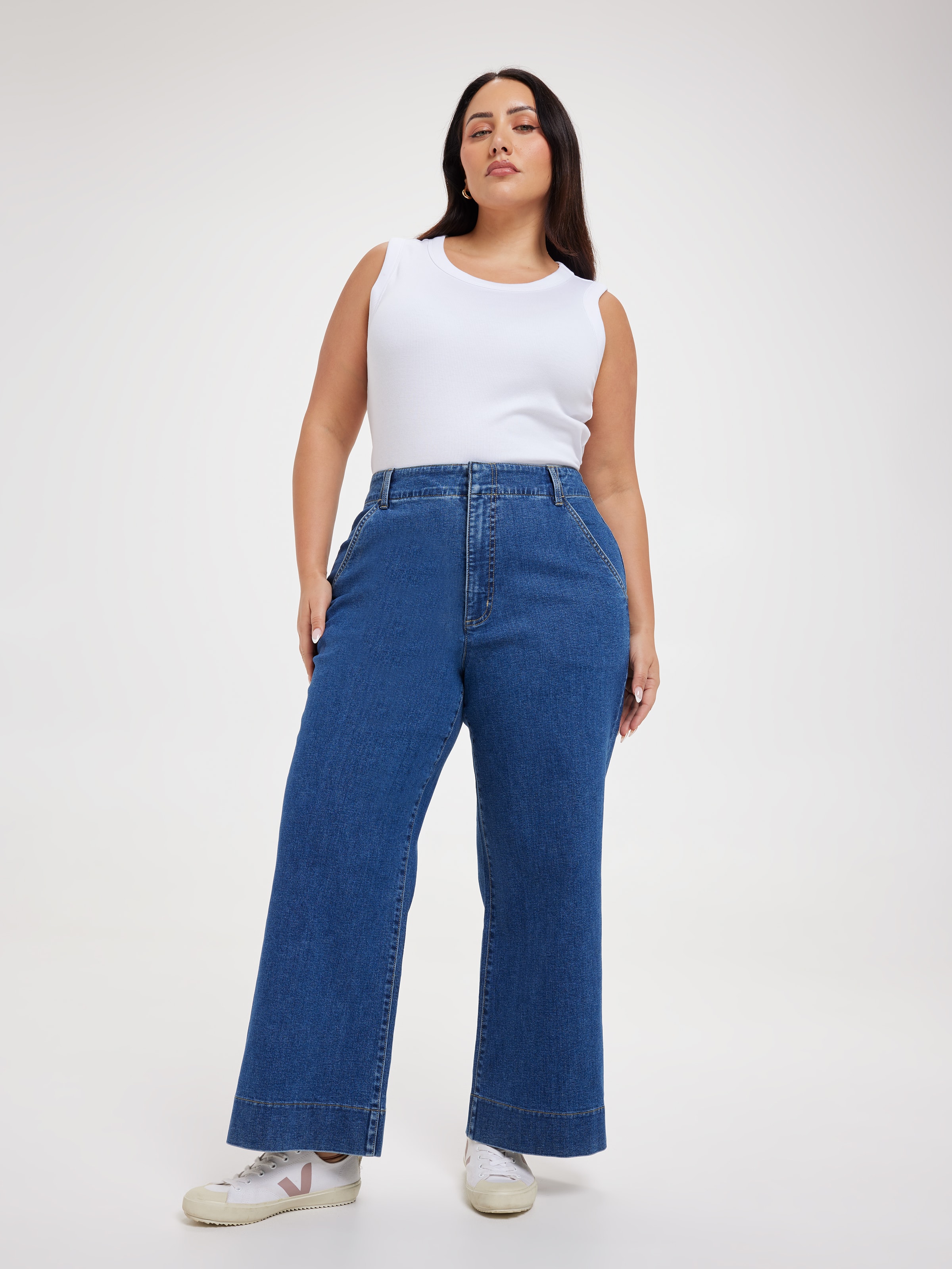 Curve Originals Tailored Wide Leg Jean
