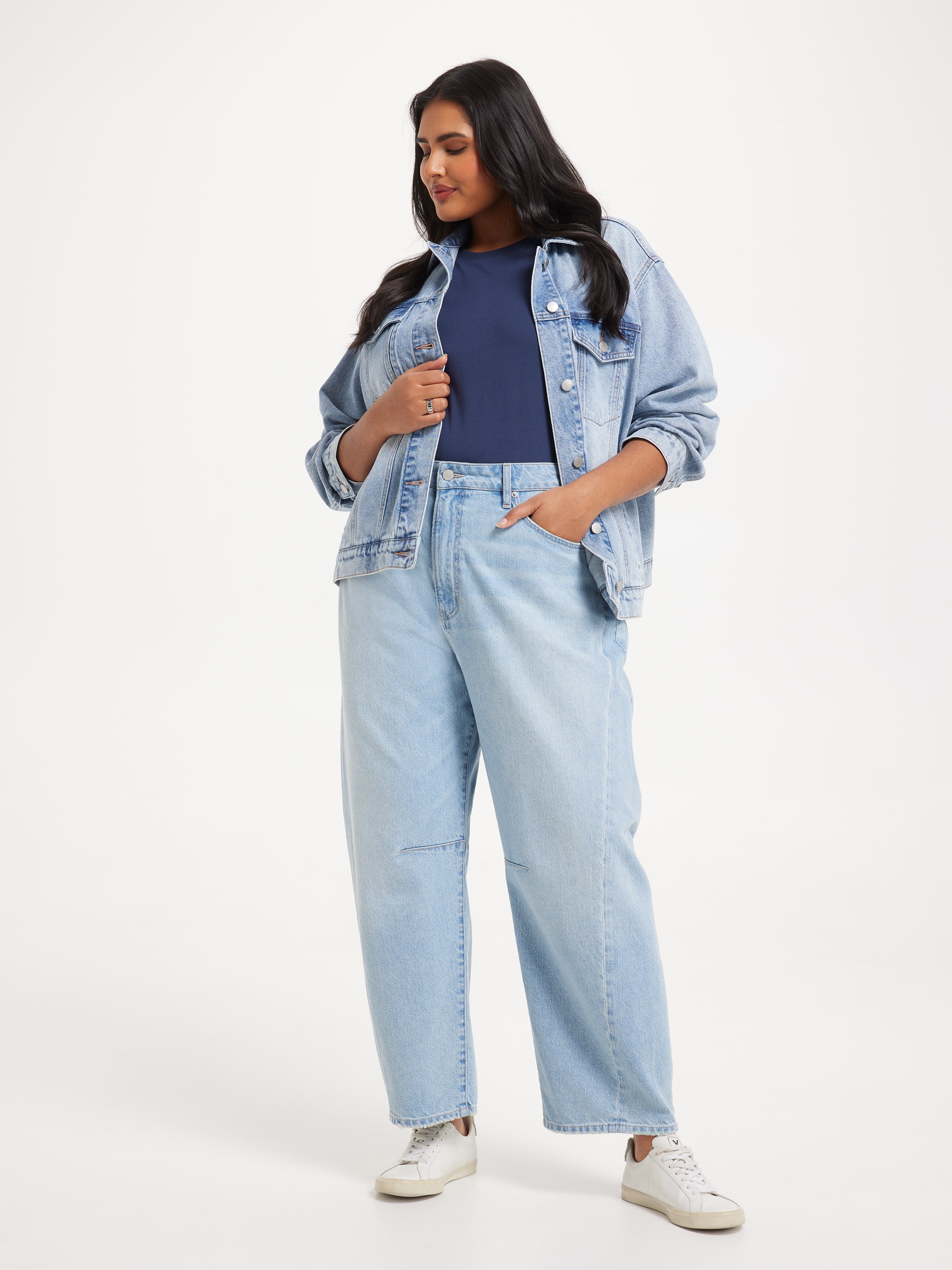 Curve Originals Darted Barrel Leg Jean