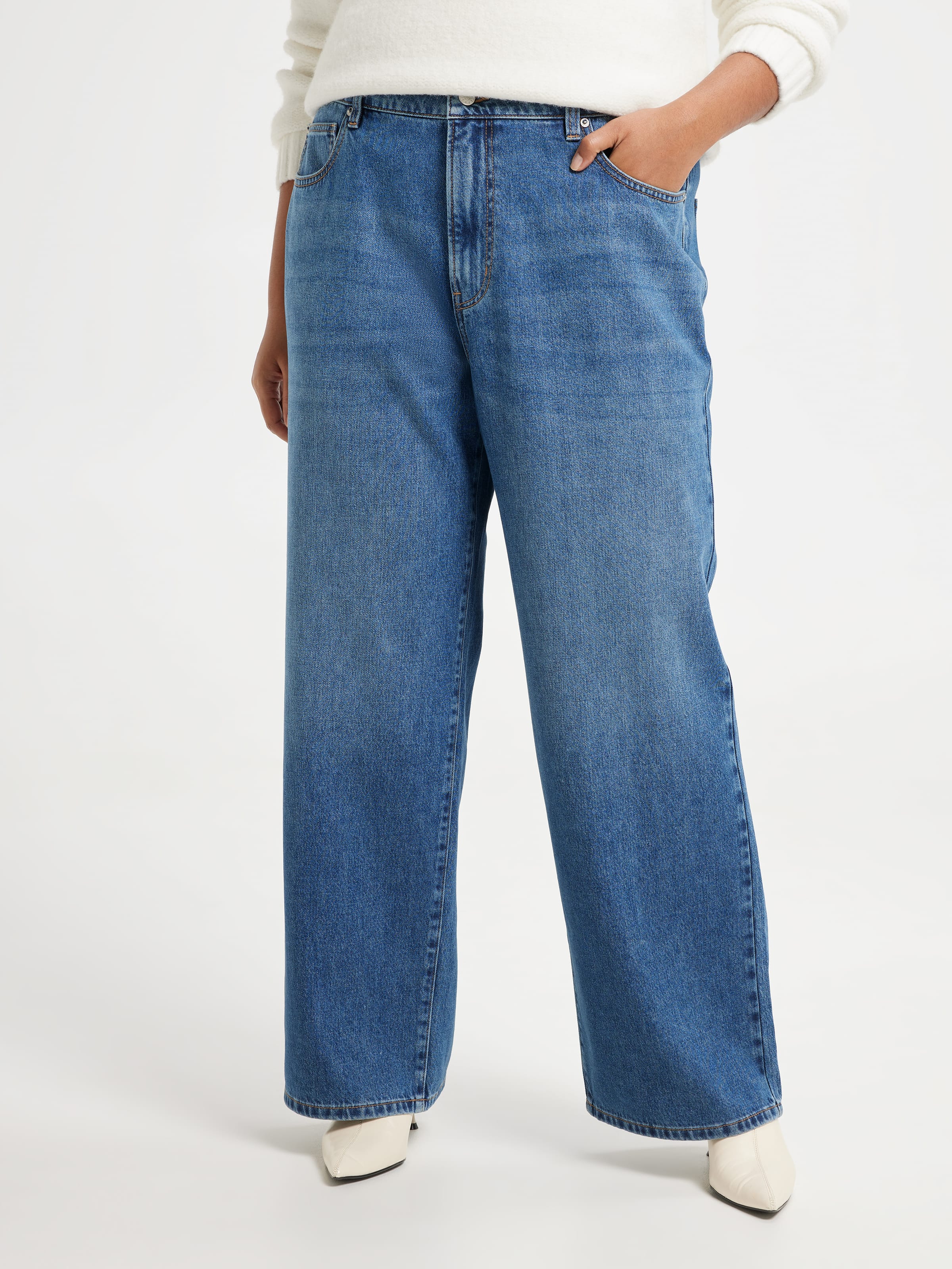 Curve Originals Mid Rise Baggy Jean