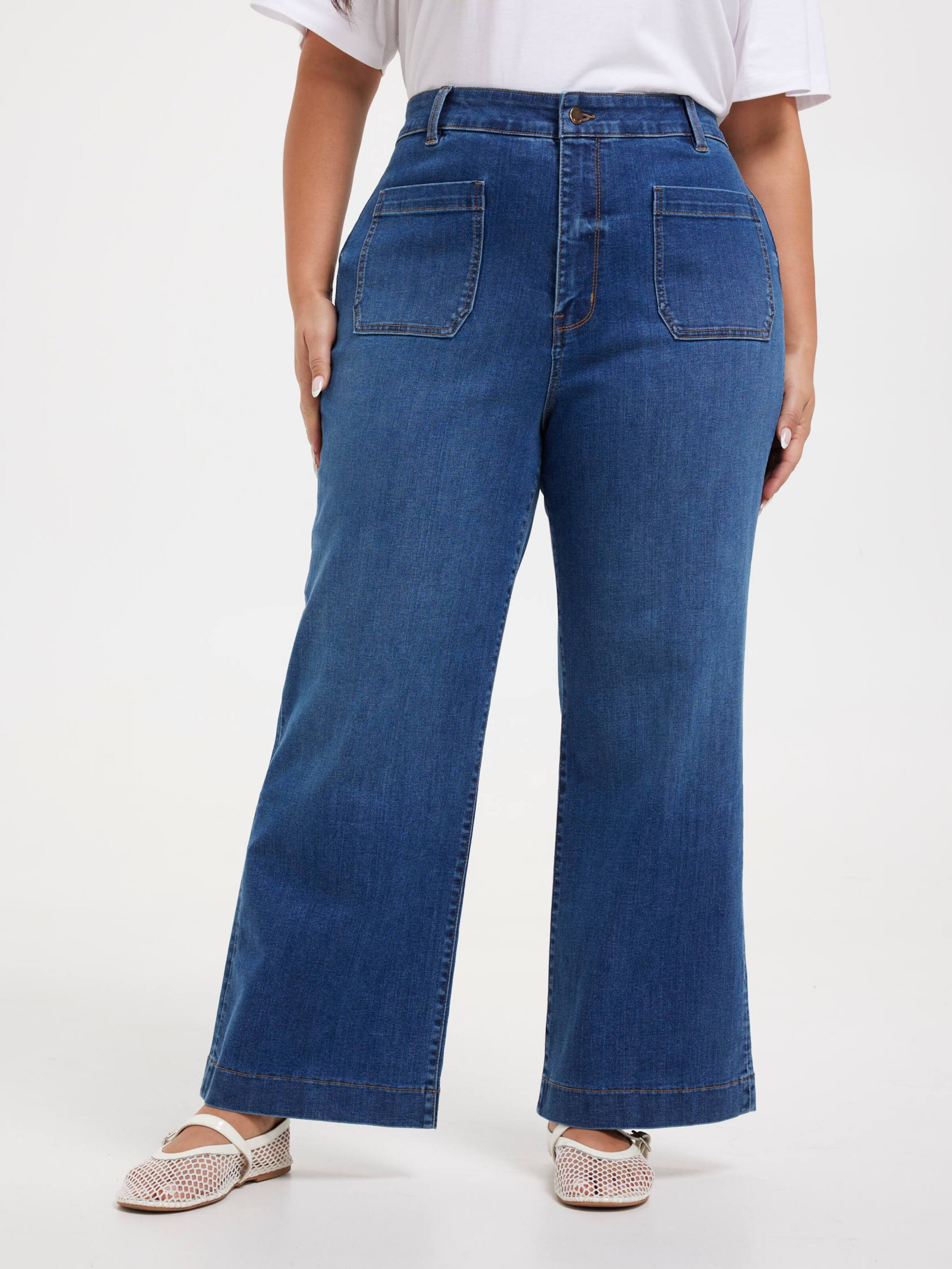 Curve Reformed Sky High Slim Wide Ankle Jean