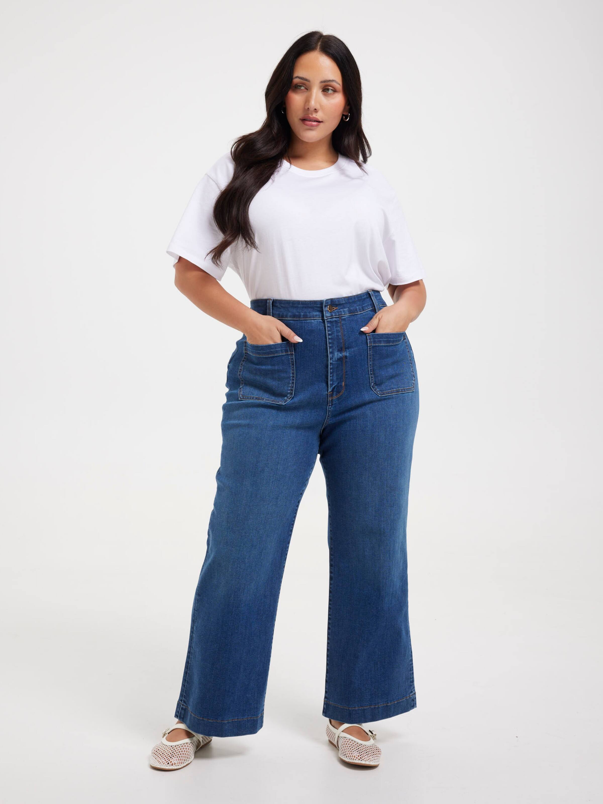 Curve Reformed Sky High Slim Wide Ankle Jean