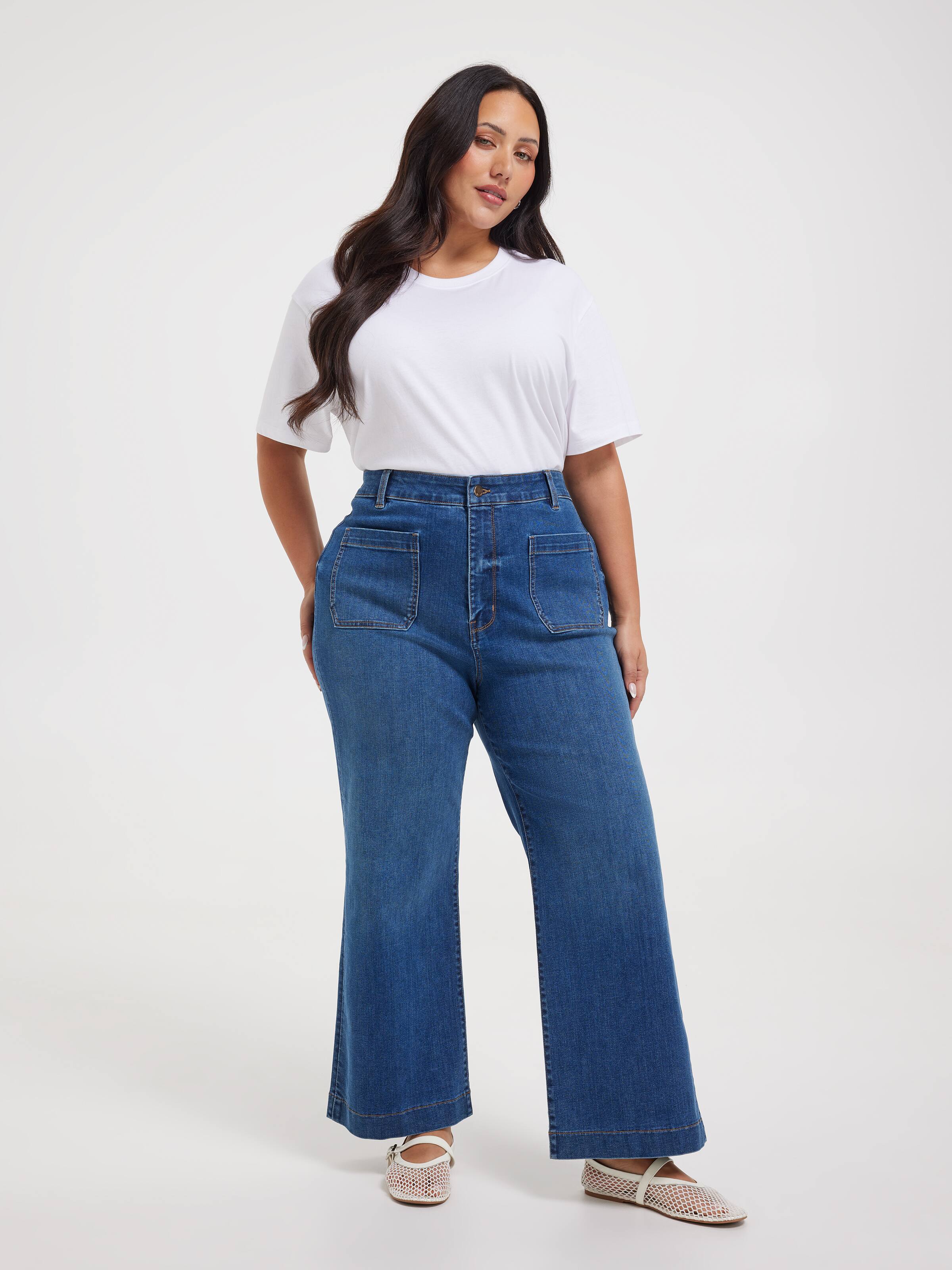 Curve Reformed Sky High Slim Wide Ankle Jean