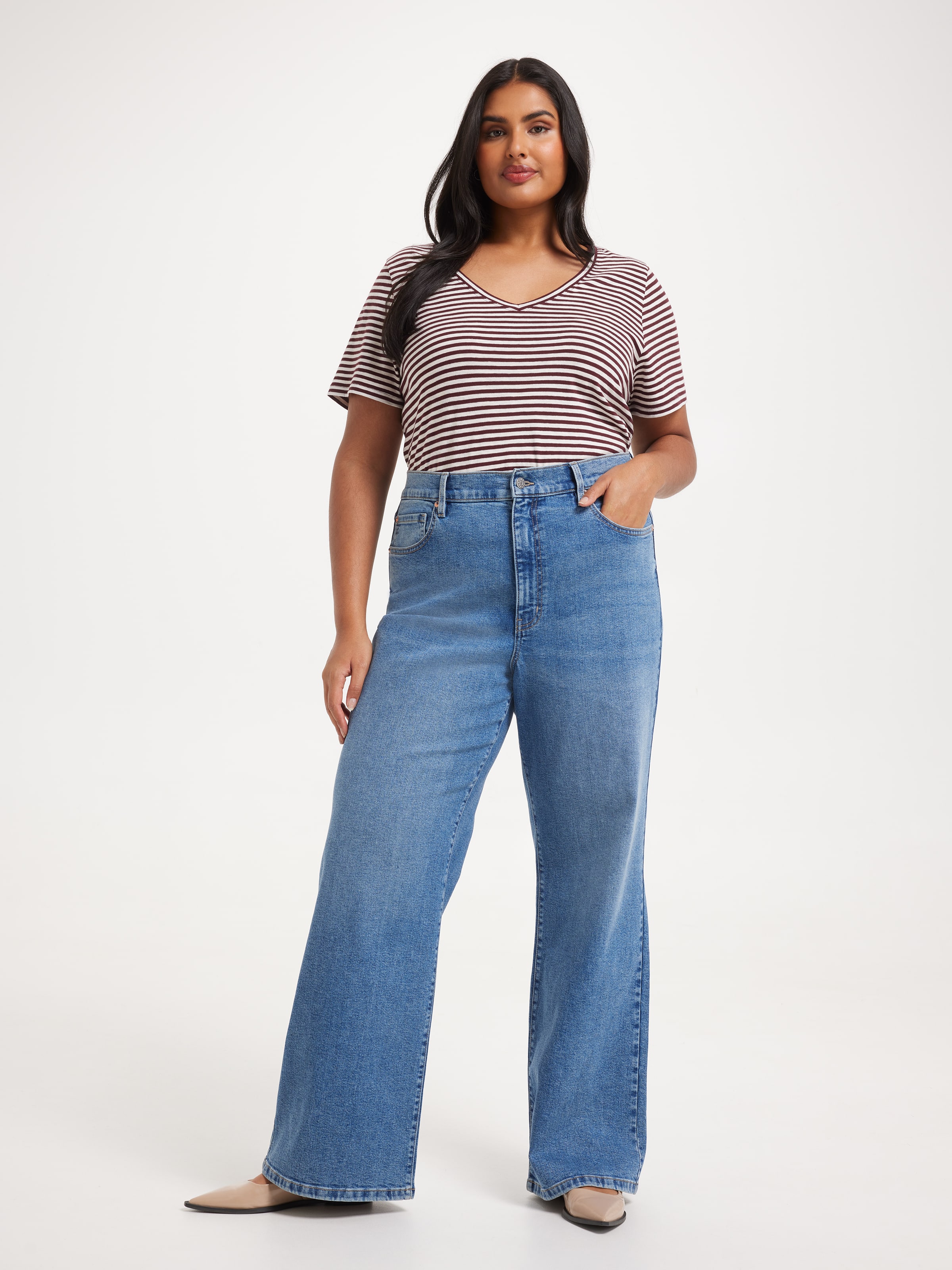 Curve Originals High Rise Wide Leg Jean