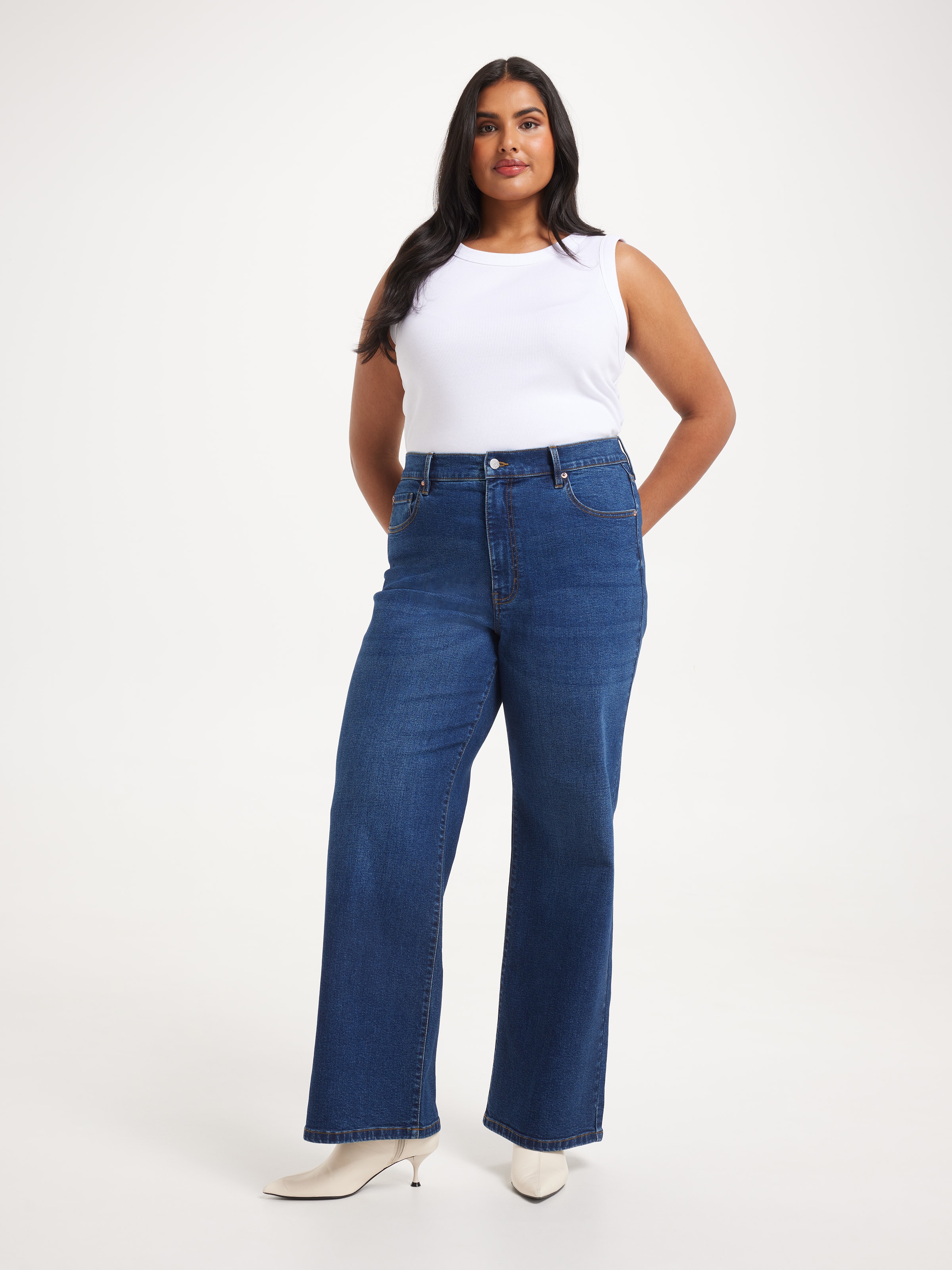 Curve Originals High Rise Wide Leg Jean