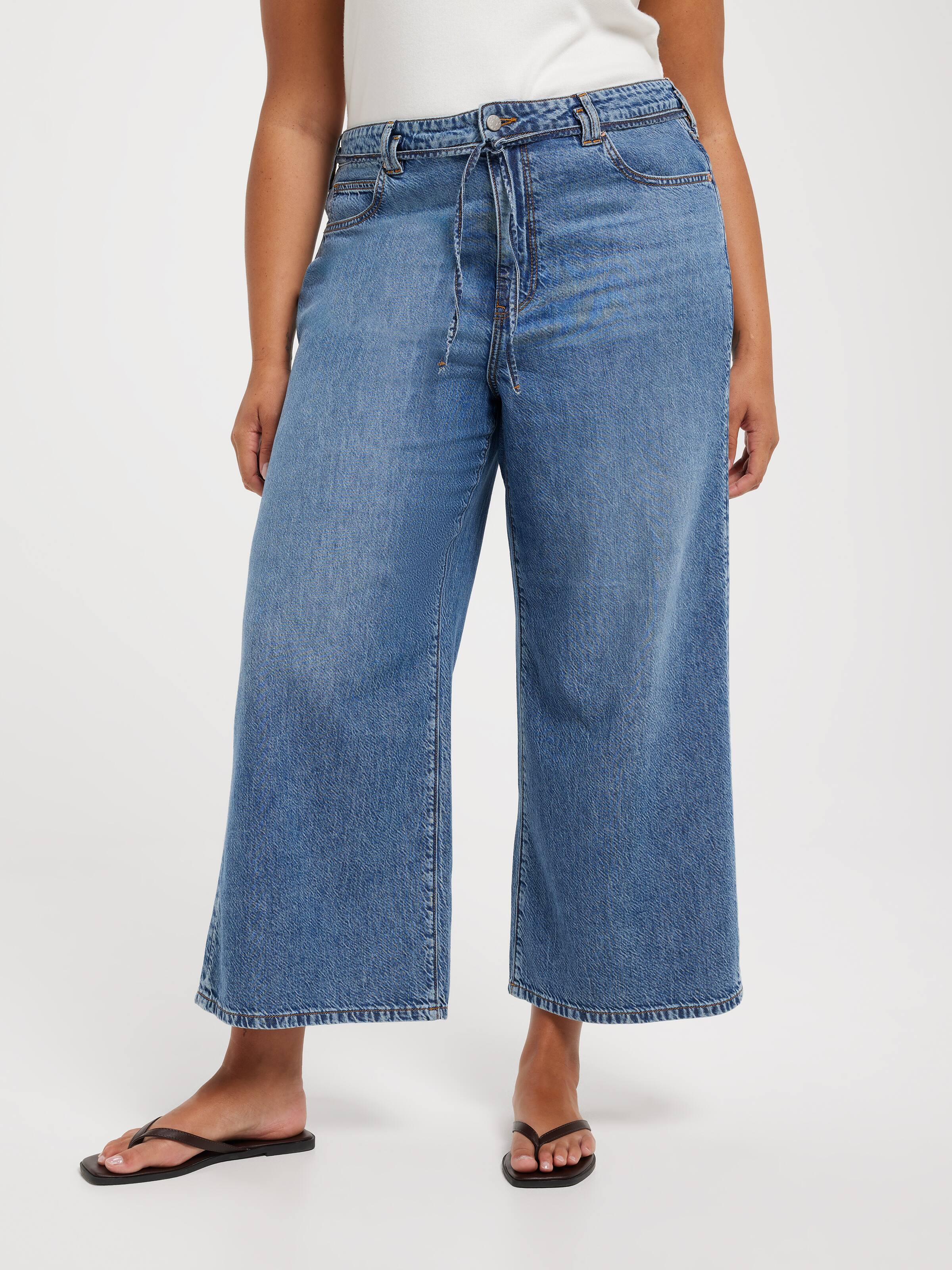 Liquid Hr Tie Waist Wide Ankle