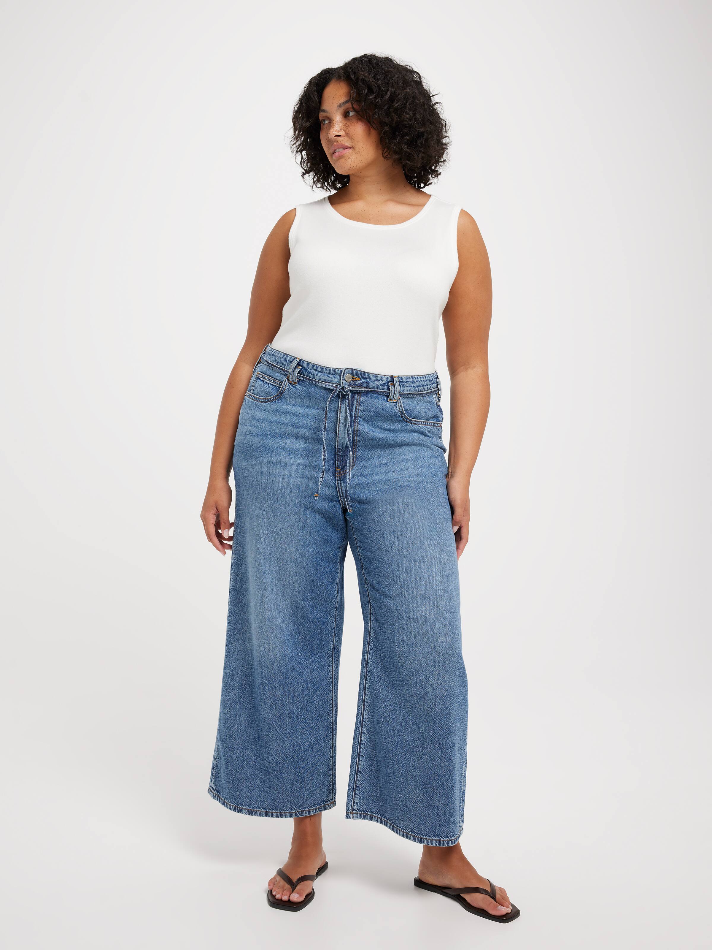 Liquid Hr Tie Waist Wide Ankle