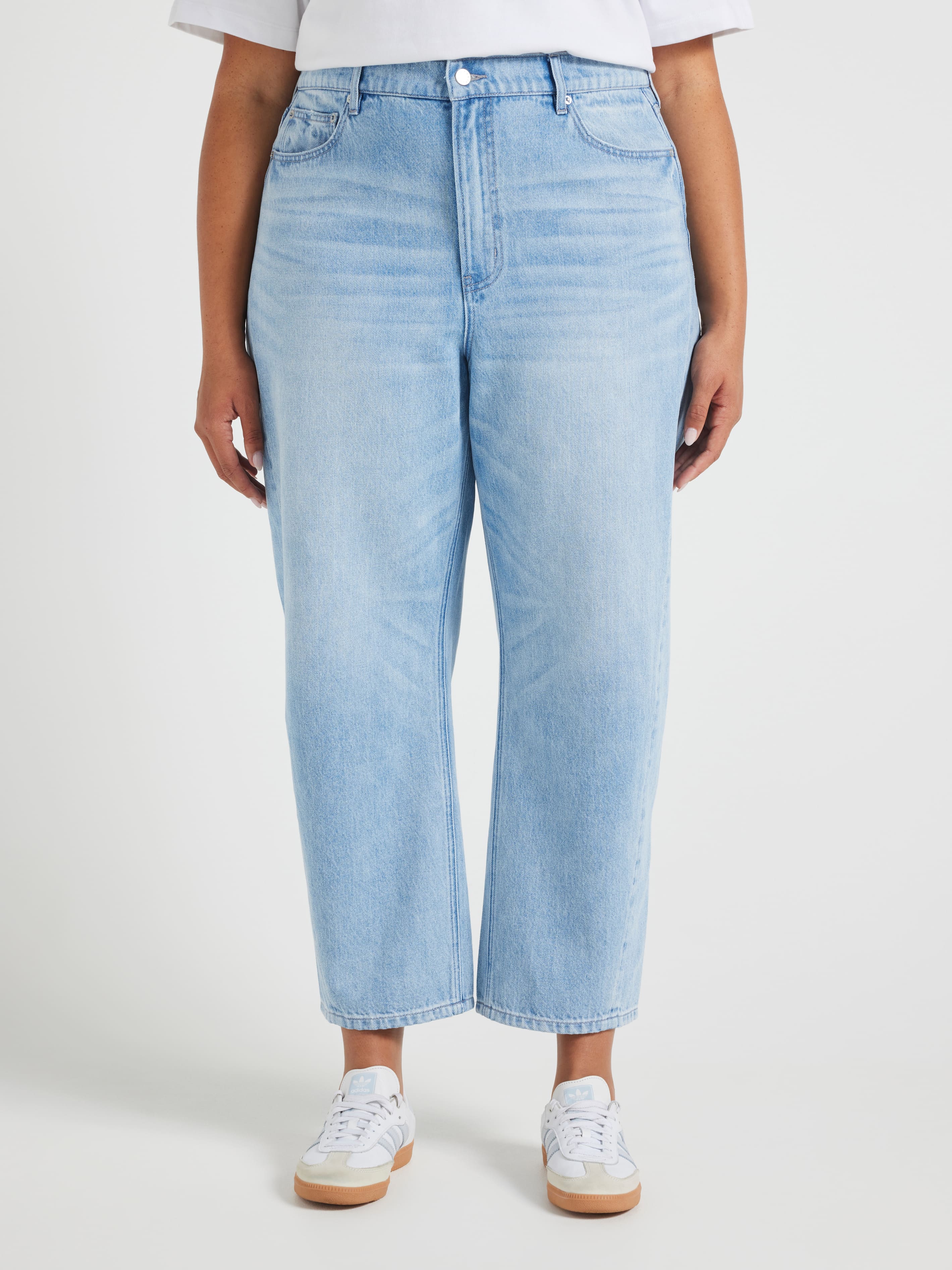 Curve Originals High Rise Barrel Leg Jean
