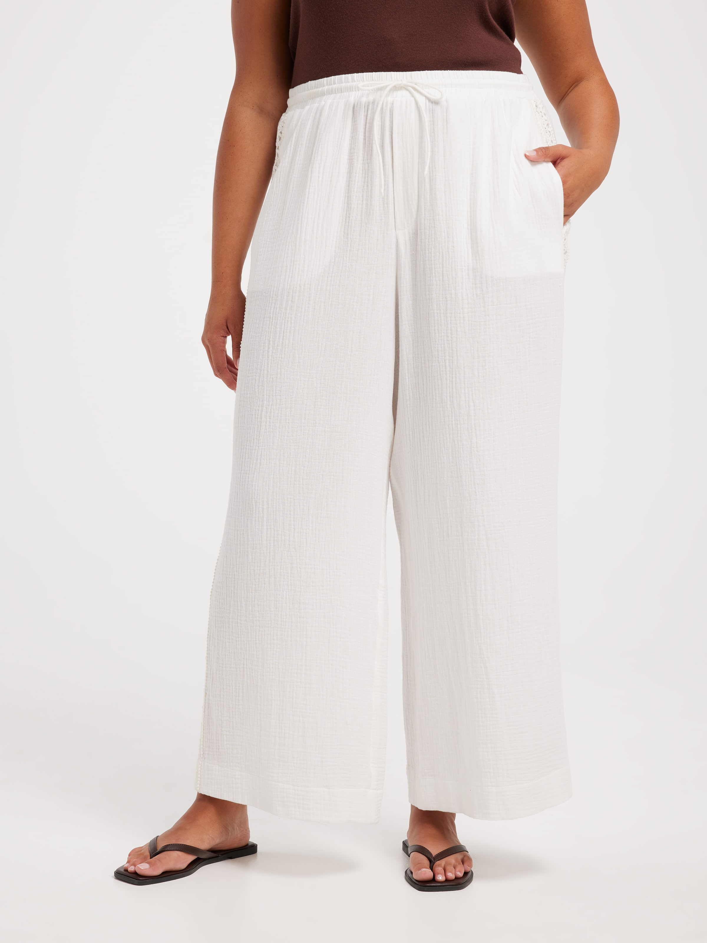 Curve Cheese Cloth Resort Pant