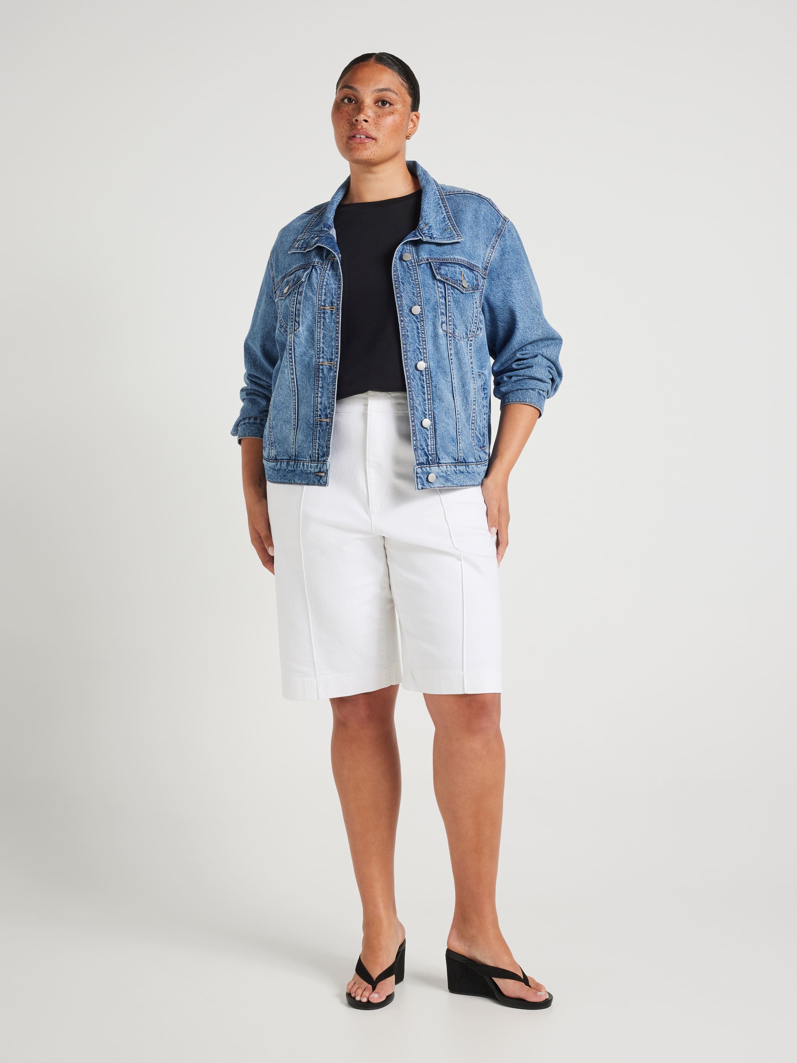 Curve Originals Pintuck Bermuda Short