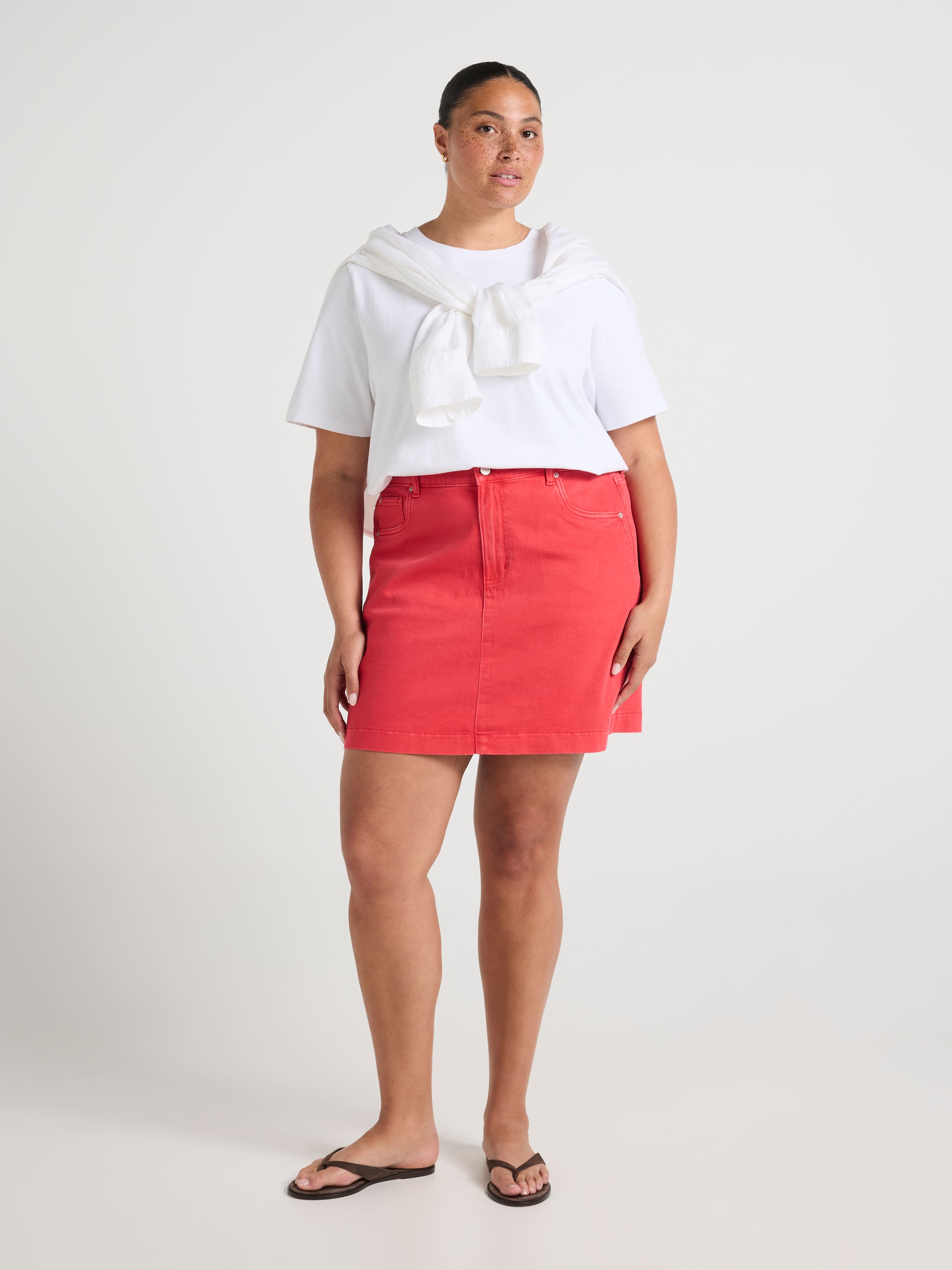 Curve Originals Adjustable Waist Mini Skirt