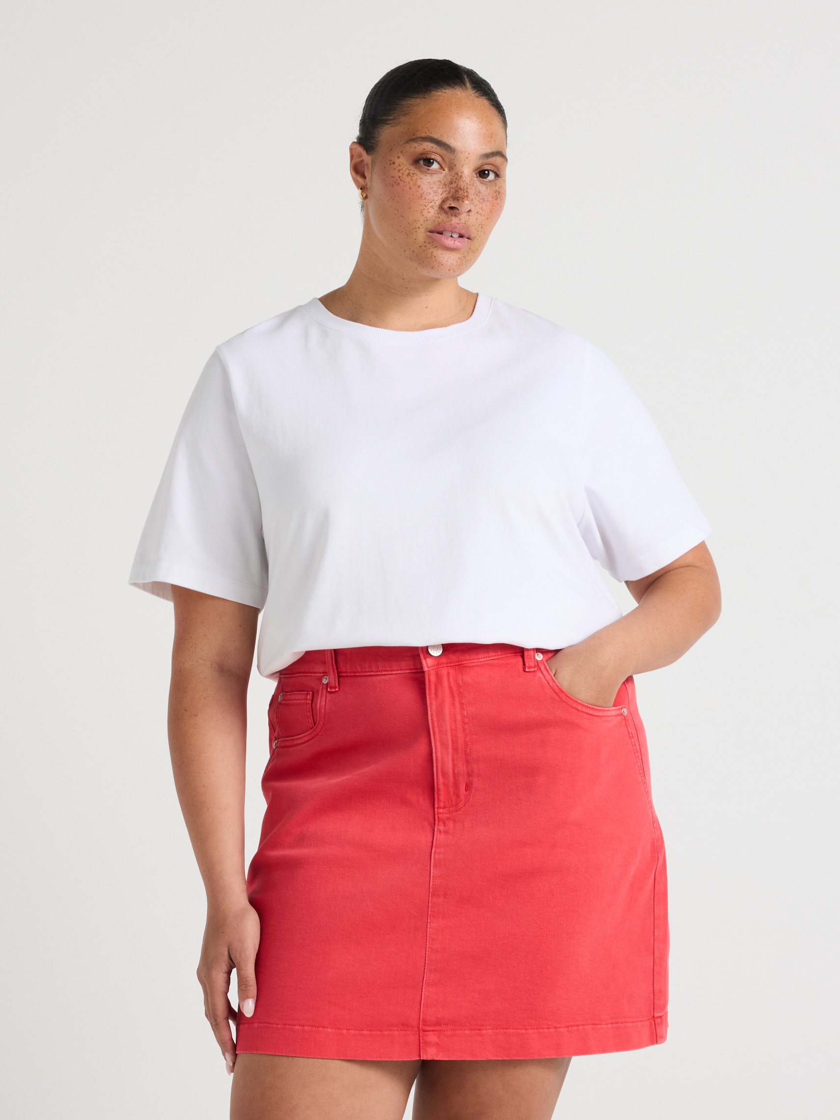 Curve Originals Adjustable Waist Mini Skirt