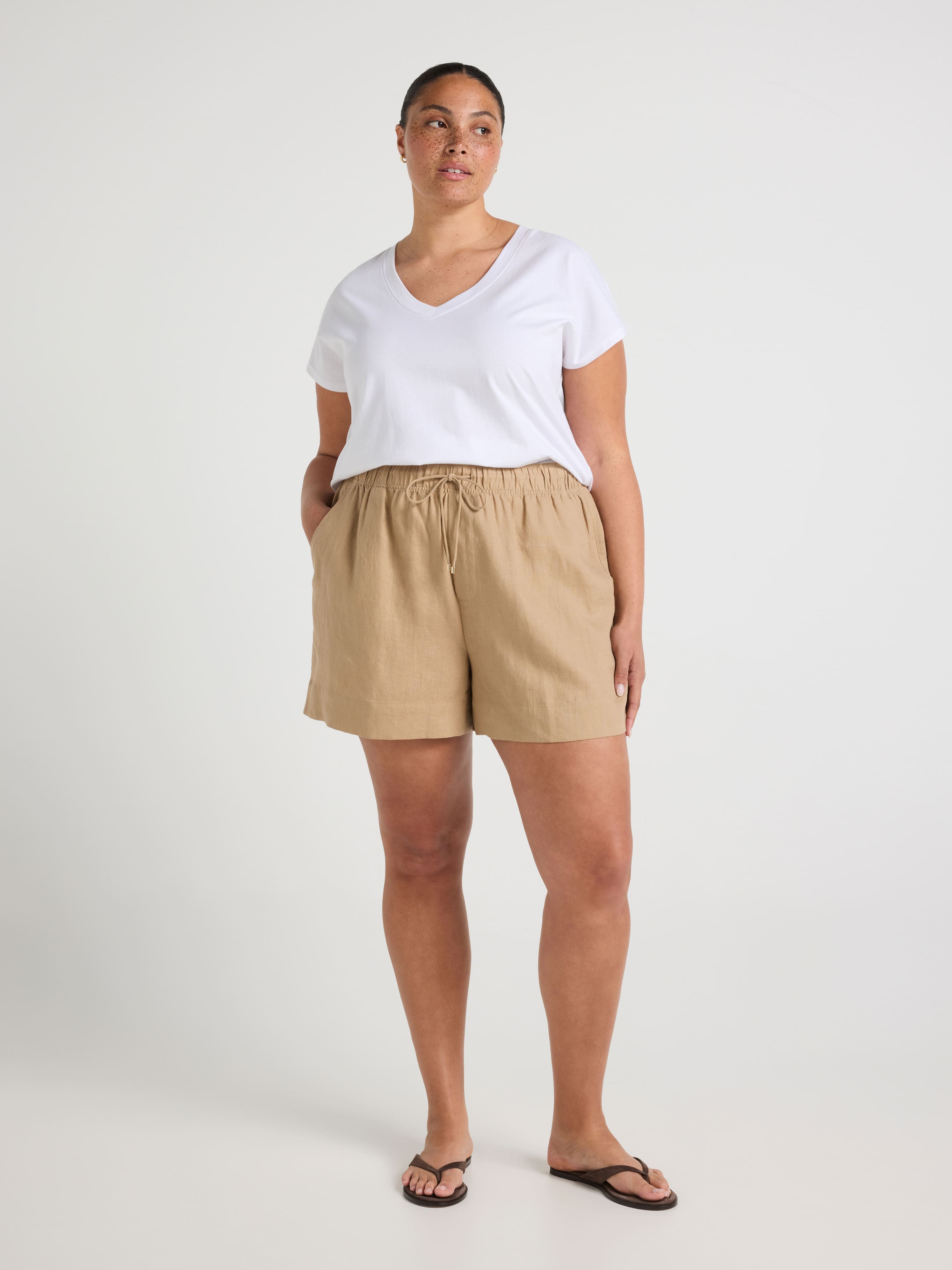 Nina Linen Jog Short