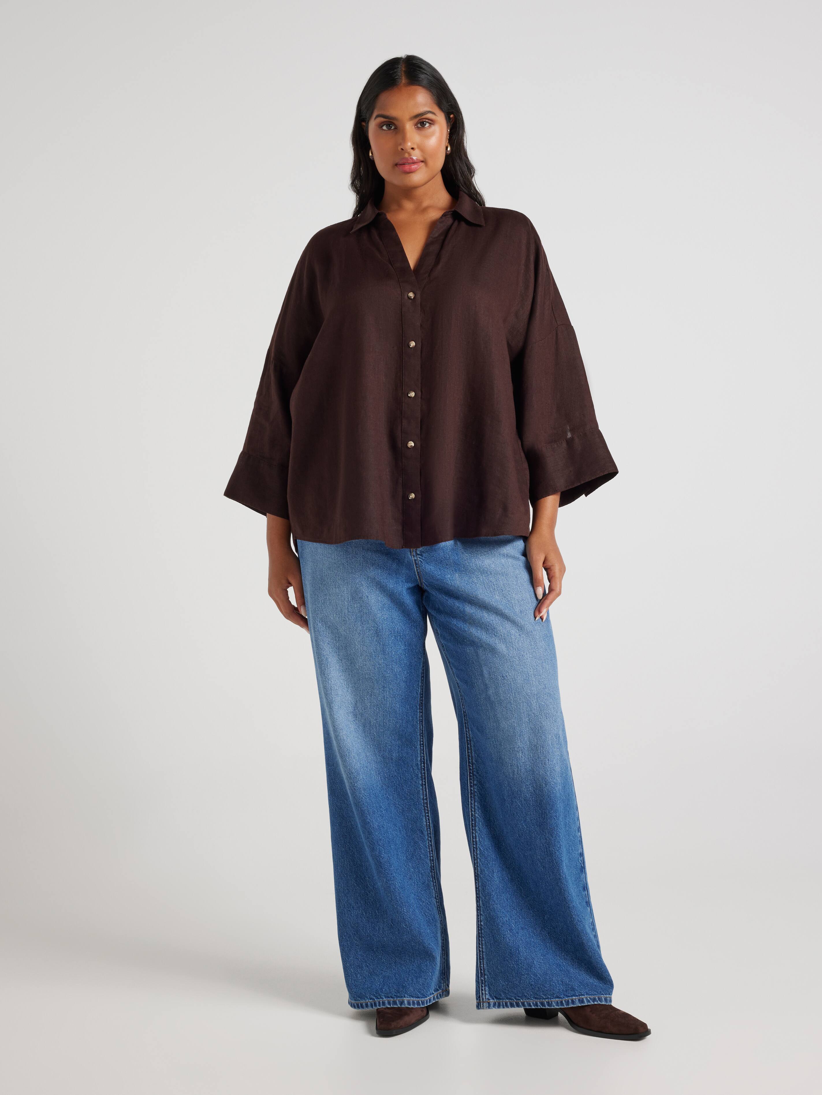 Curve Hampton 3/4 Sleeve Shirt