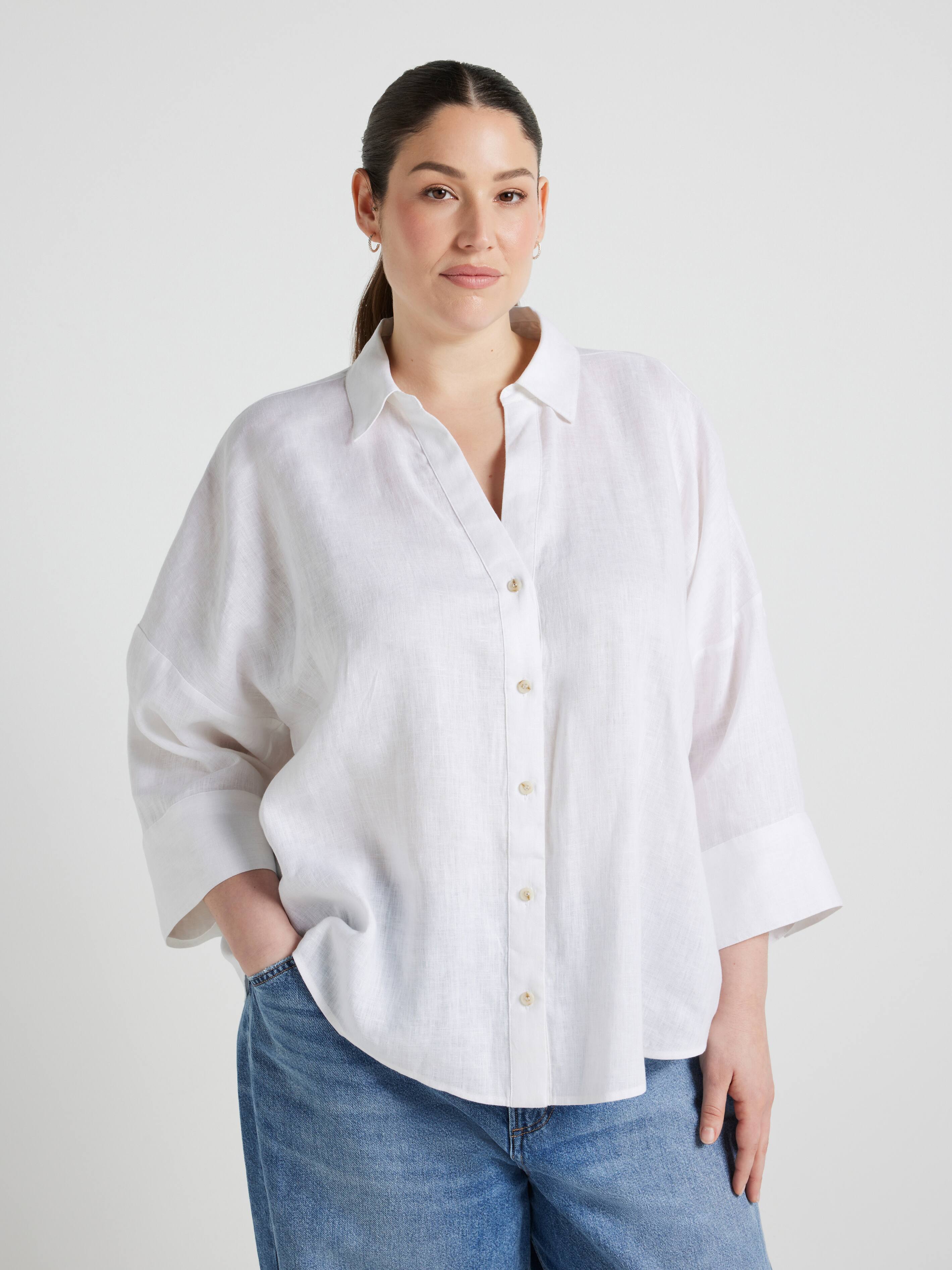 Curve Hampton 3/4 Sleeve Shirt