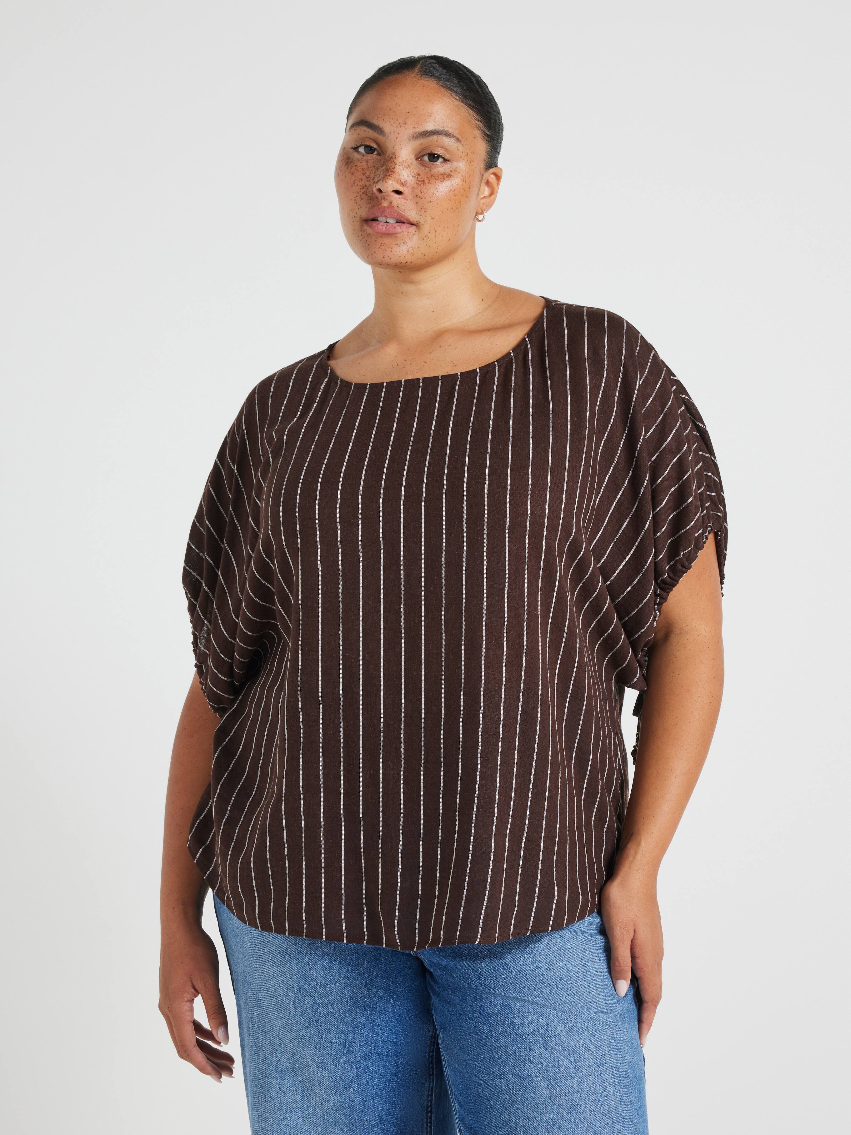 Curve Goldie Tie Sleeve Top