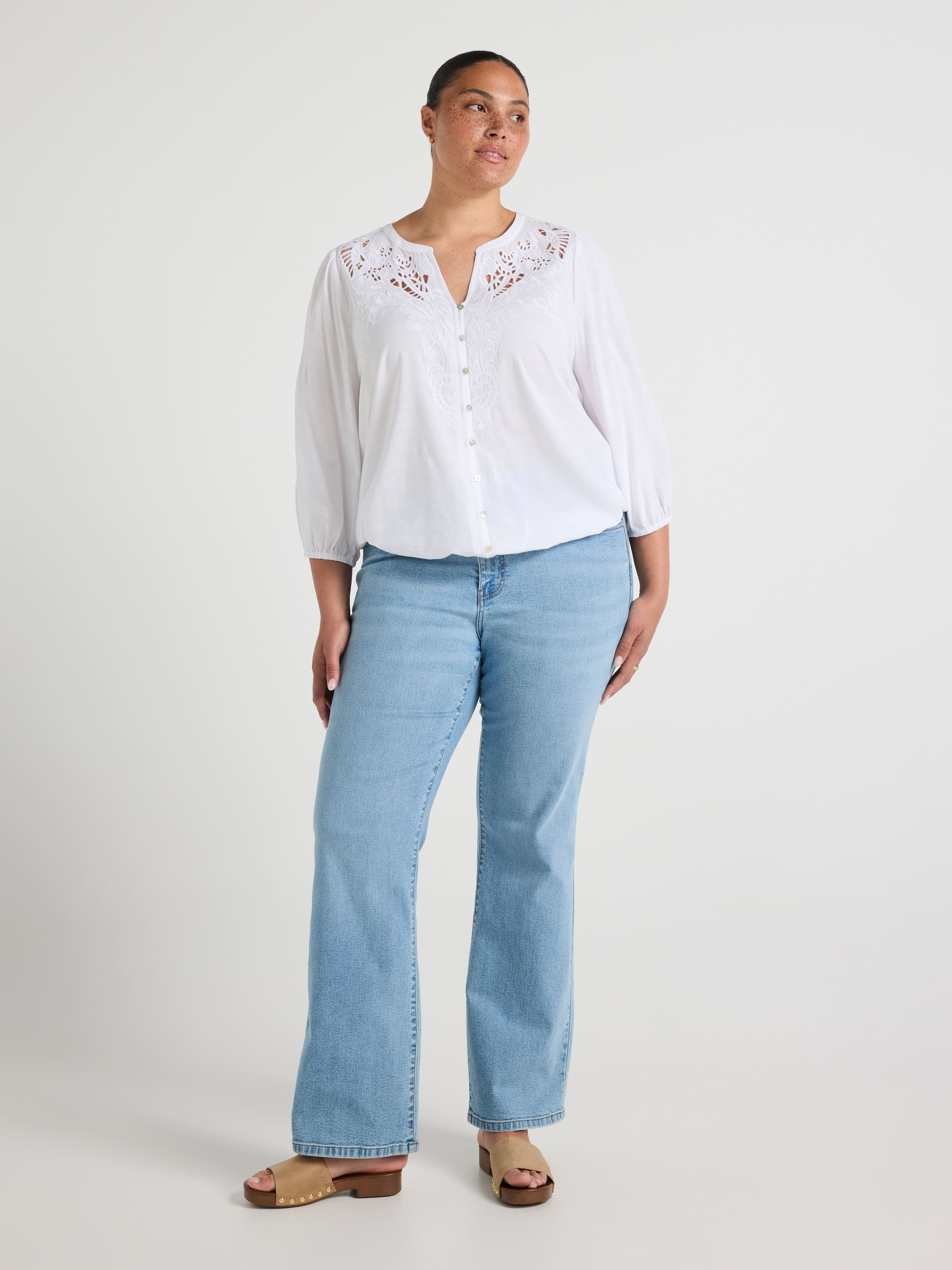 Curve Clauda Bubble Hem Top