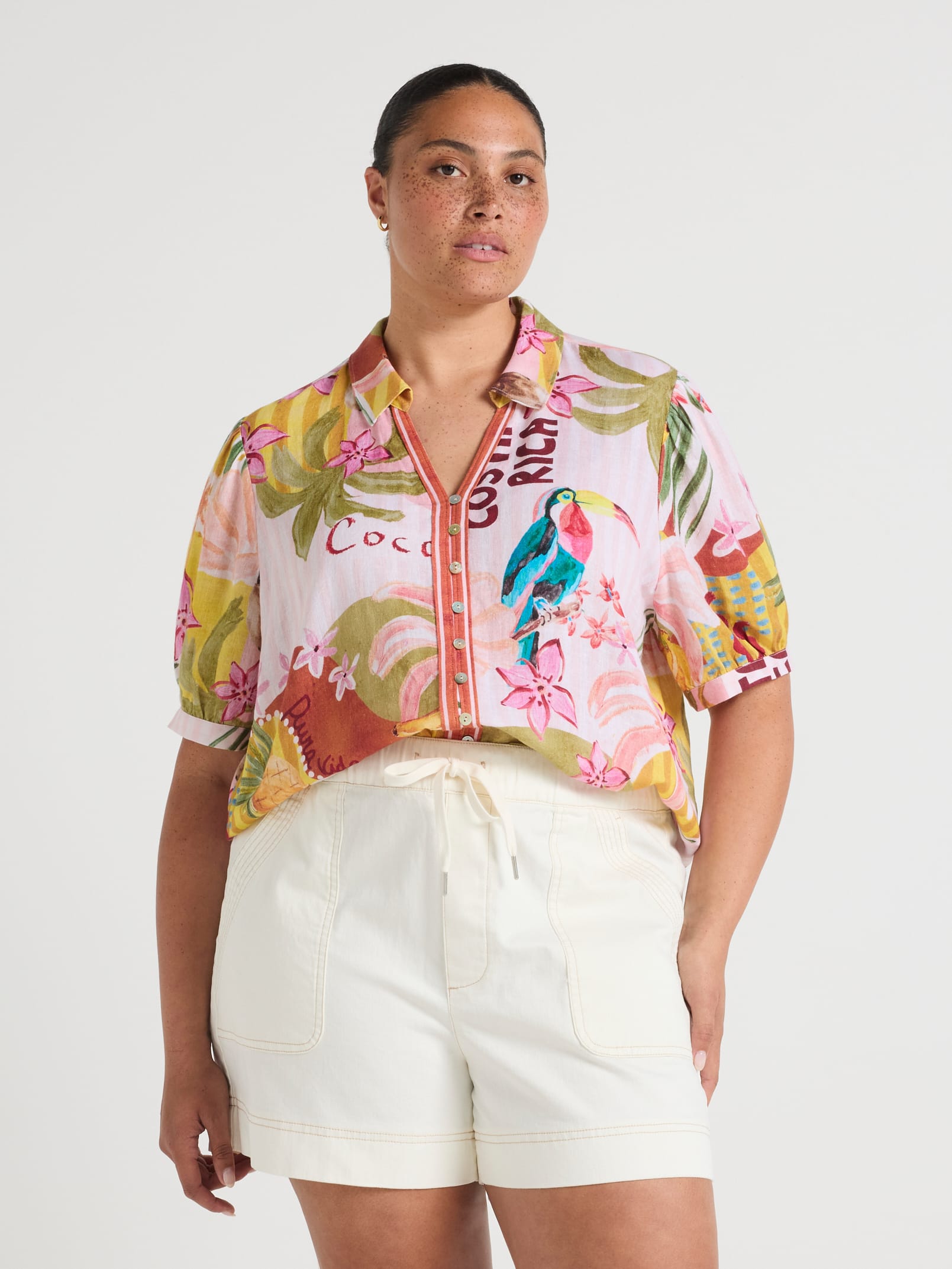 Curve Giselle Short Sleeve Shirt
