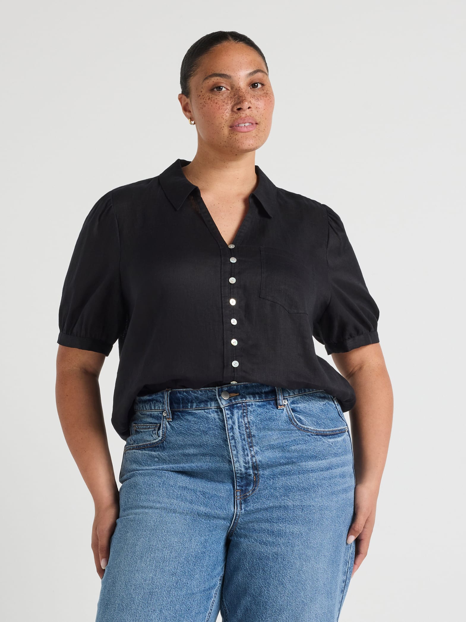 Curve Giselle Short Sleeve Shirt