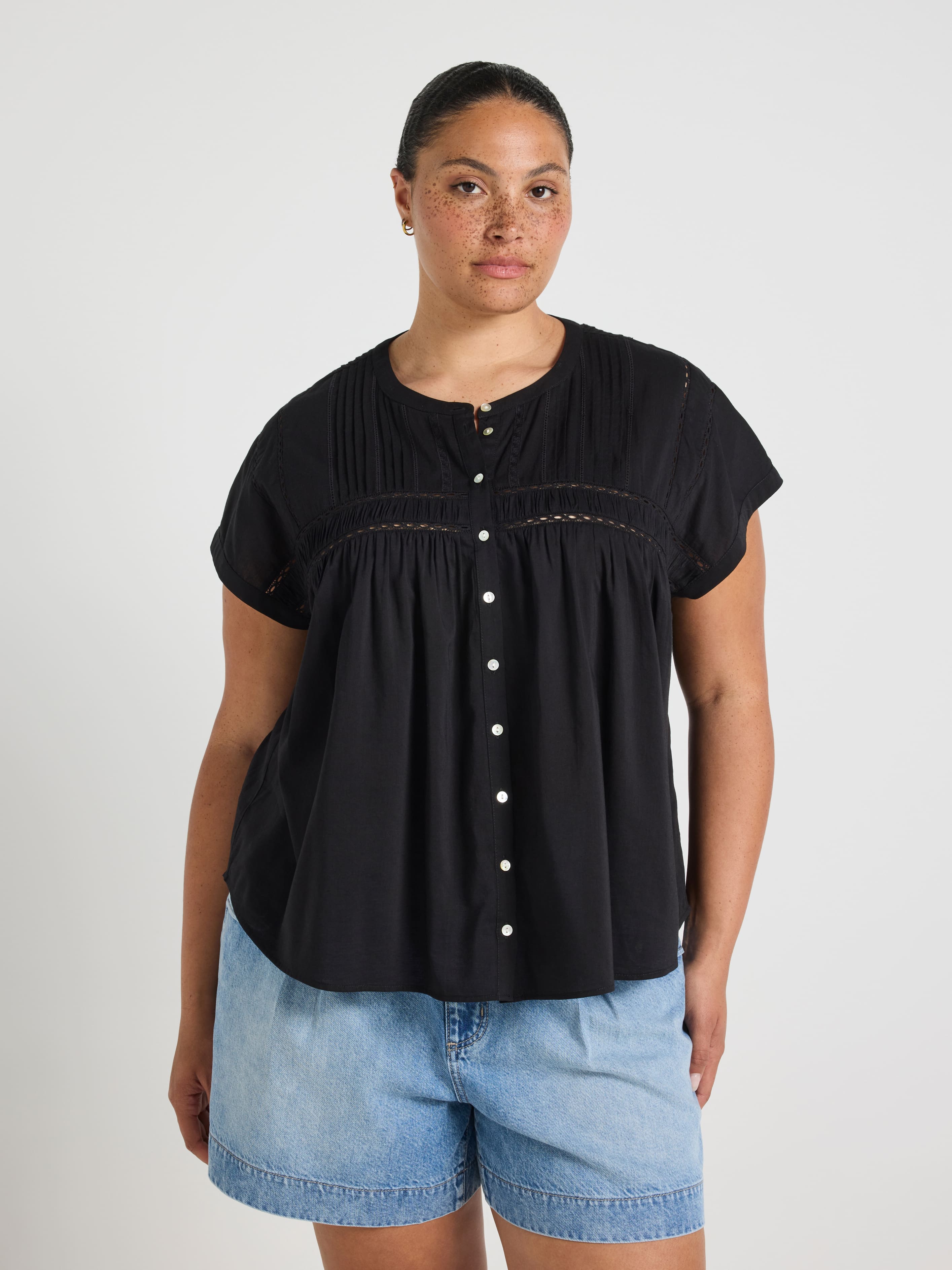 Curve Corinne Lace Insert Top
