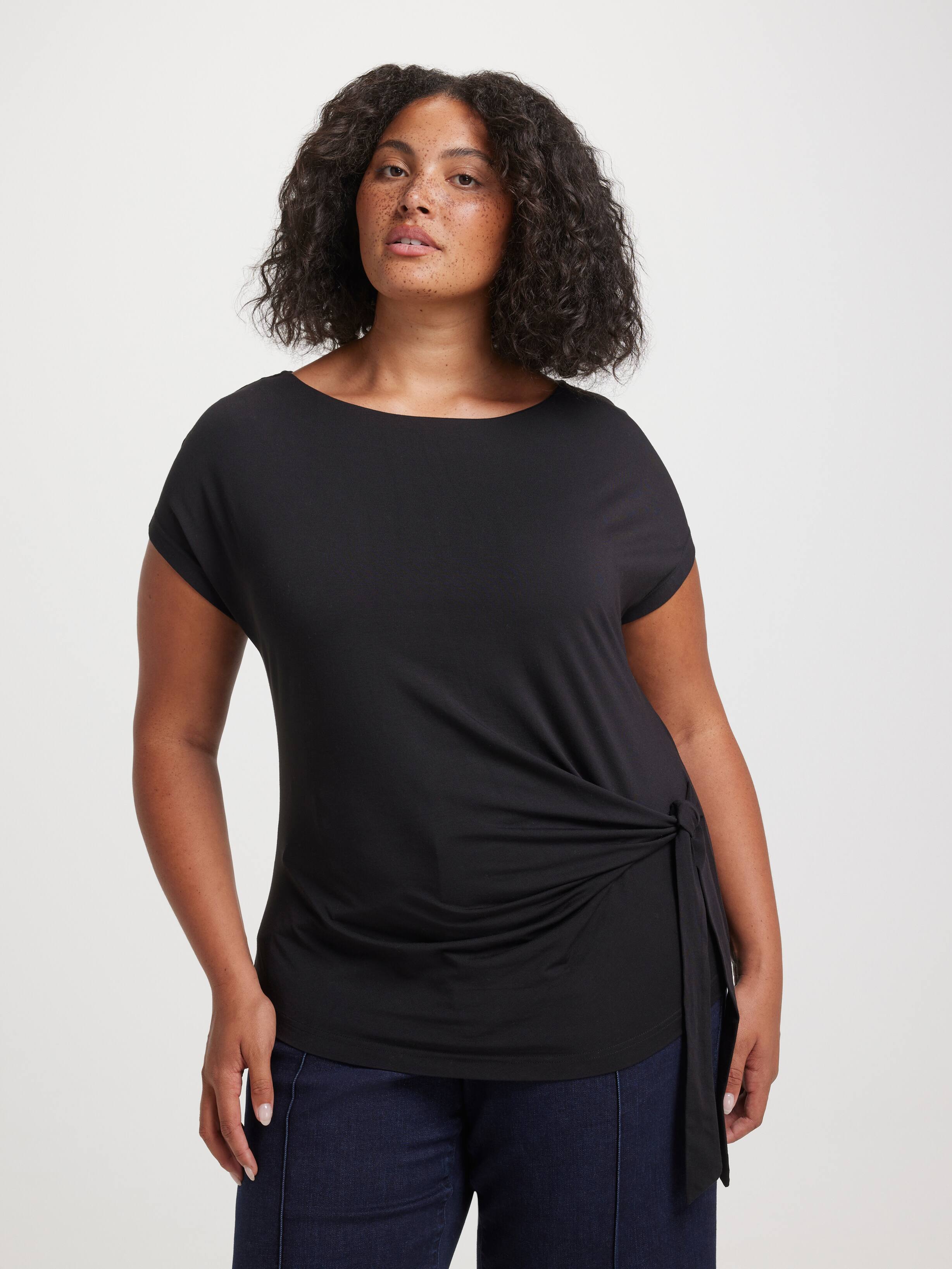 Curve Julia Short Sleeve Tie Top