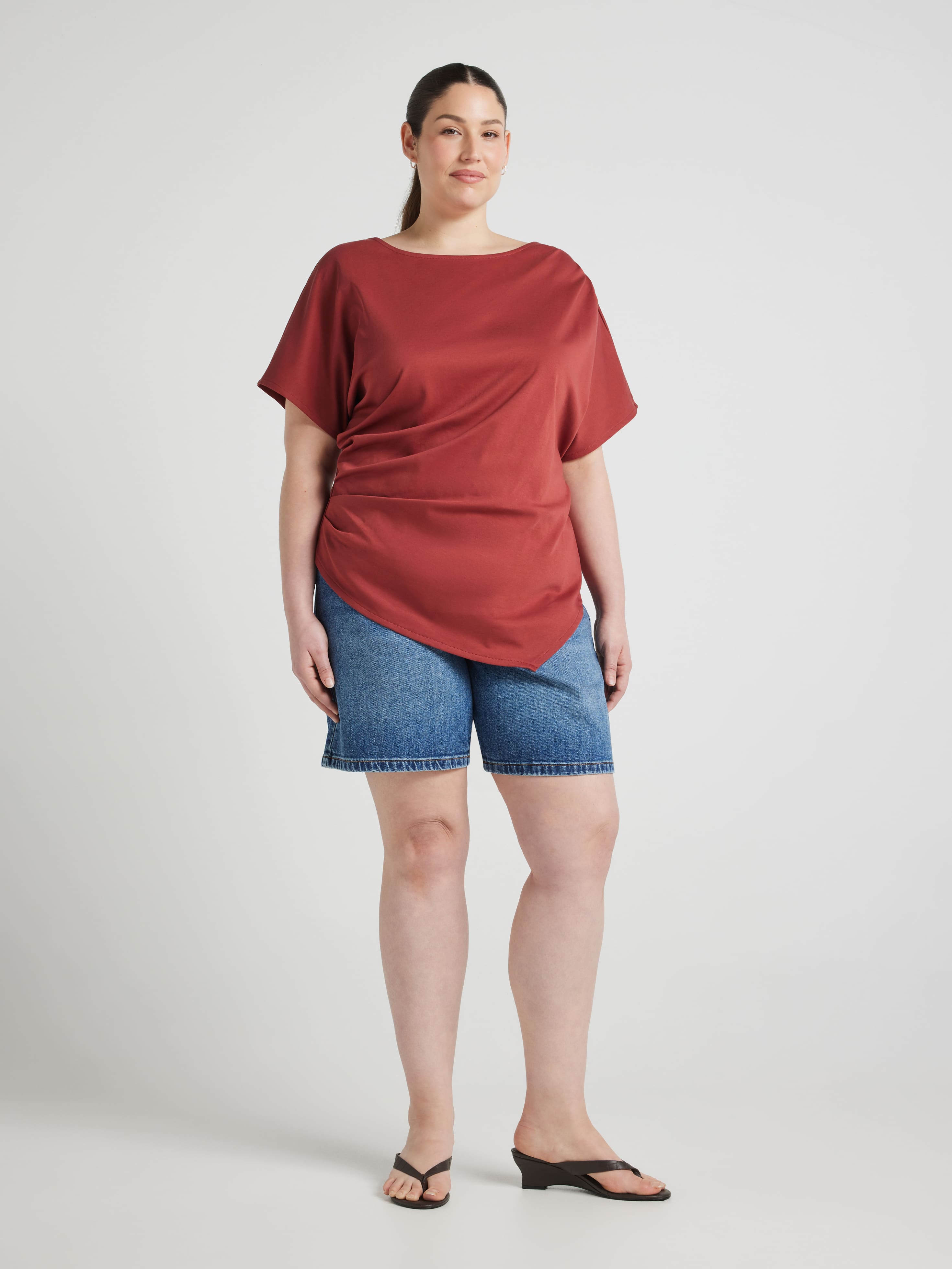 Curve Sunday Rouched Top