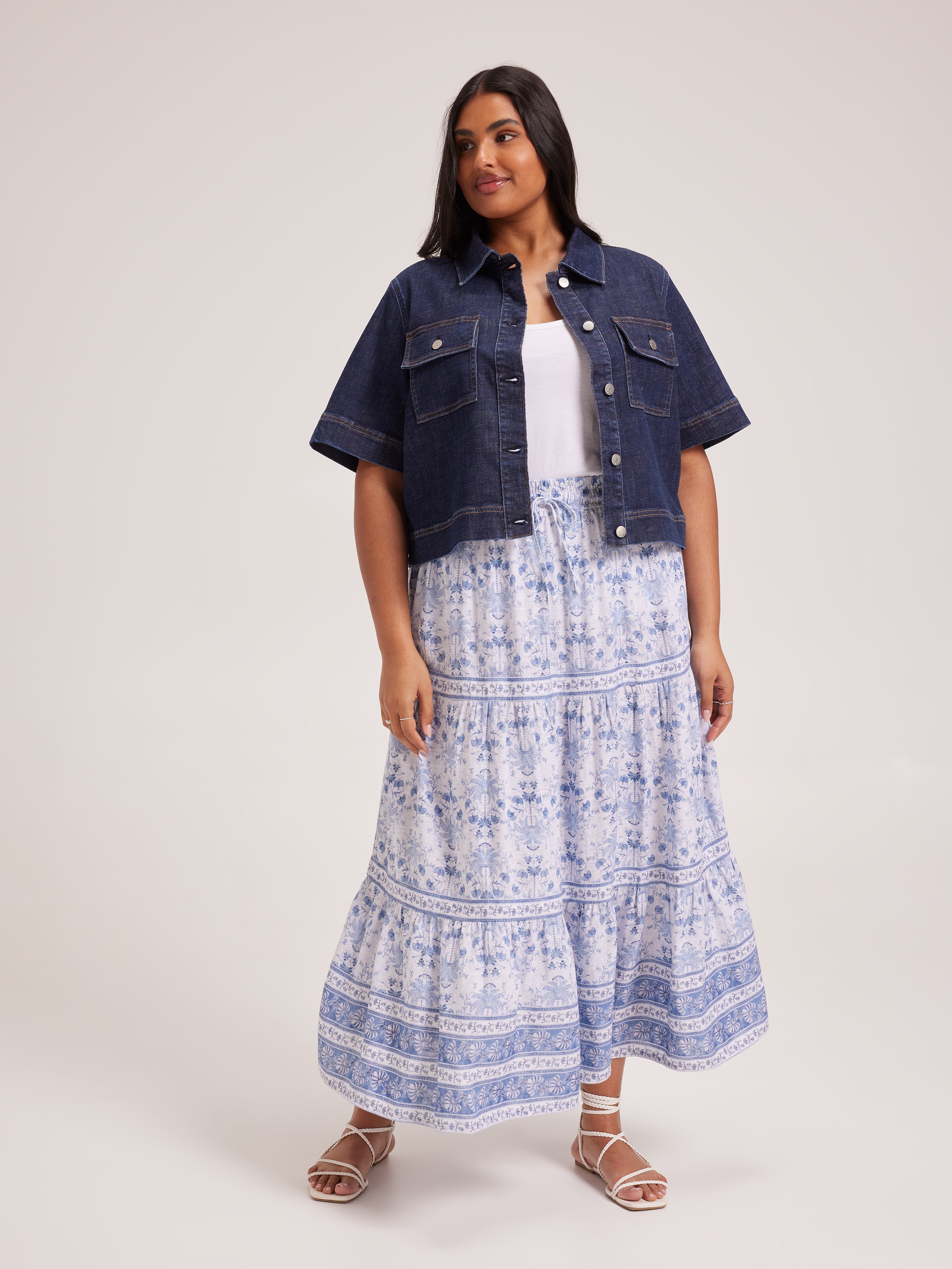 Curve Originals Short Sleeve Denim Jacket