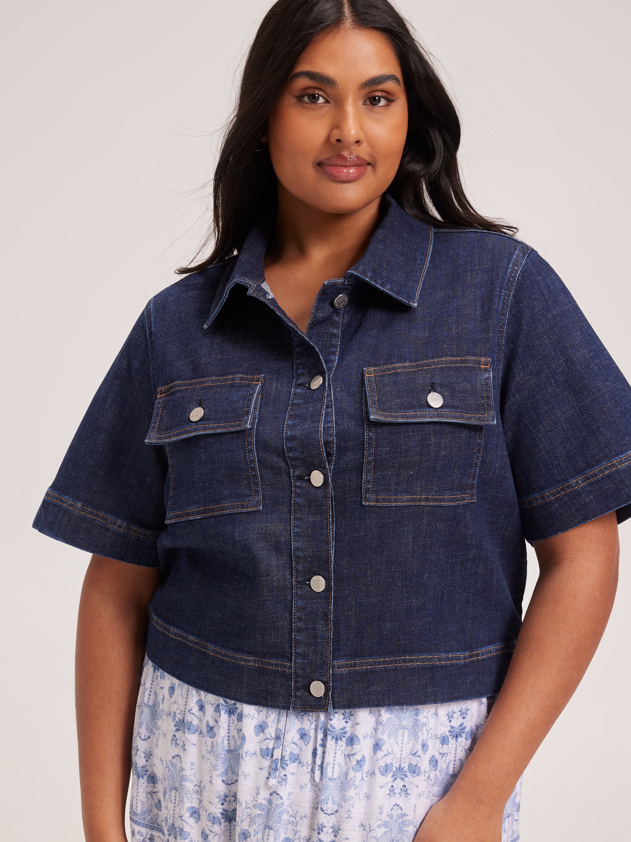 Curve Originals Short Sleeve Denim Jacket