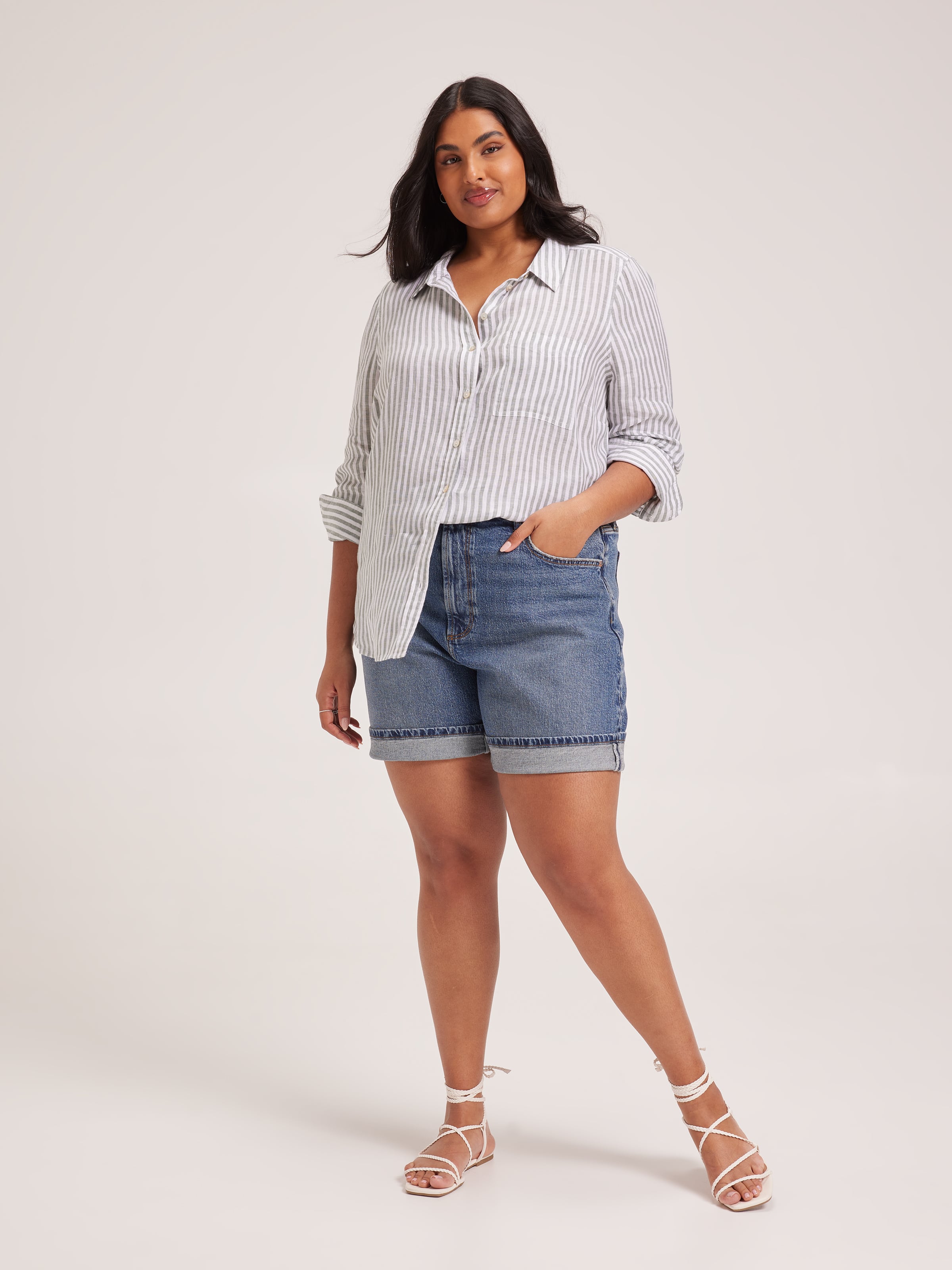 Curve Mandy Linen Shirt
