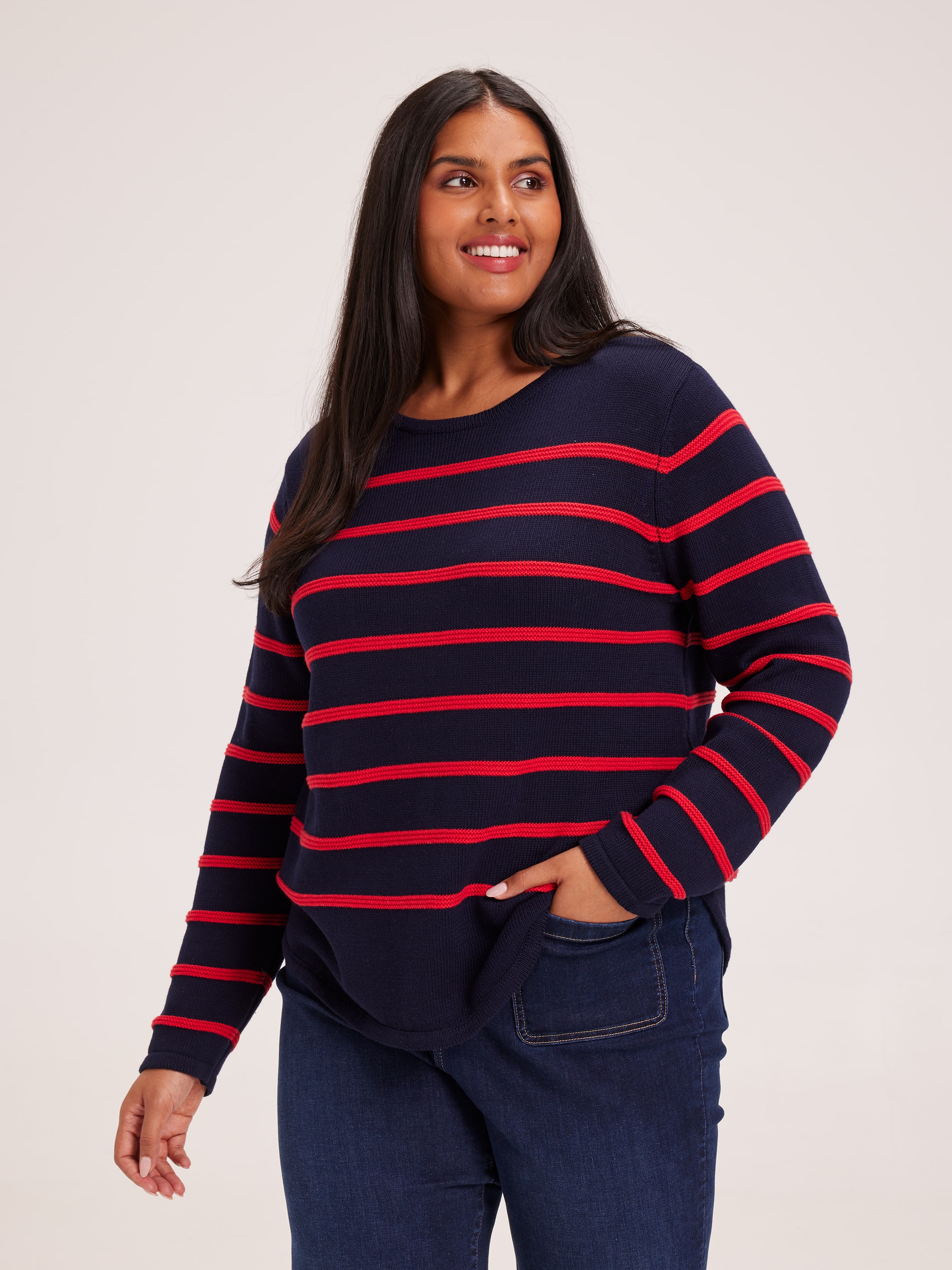 Curve Amelia Textured Pullover
