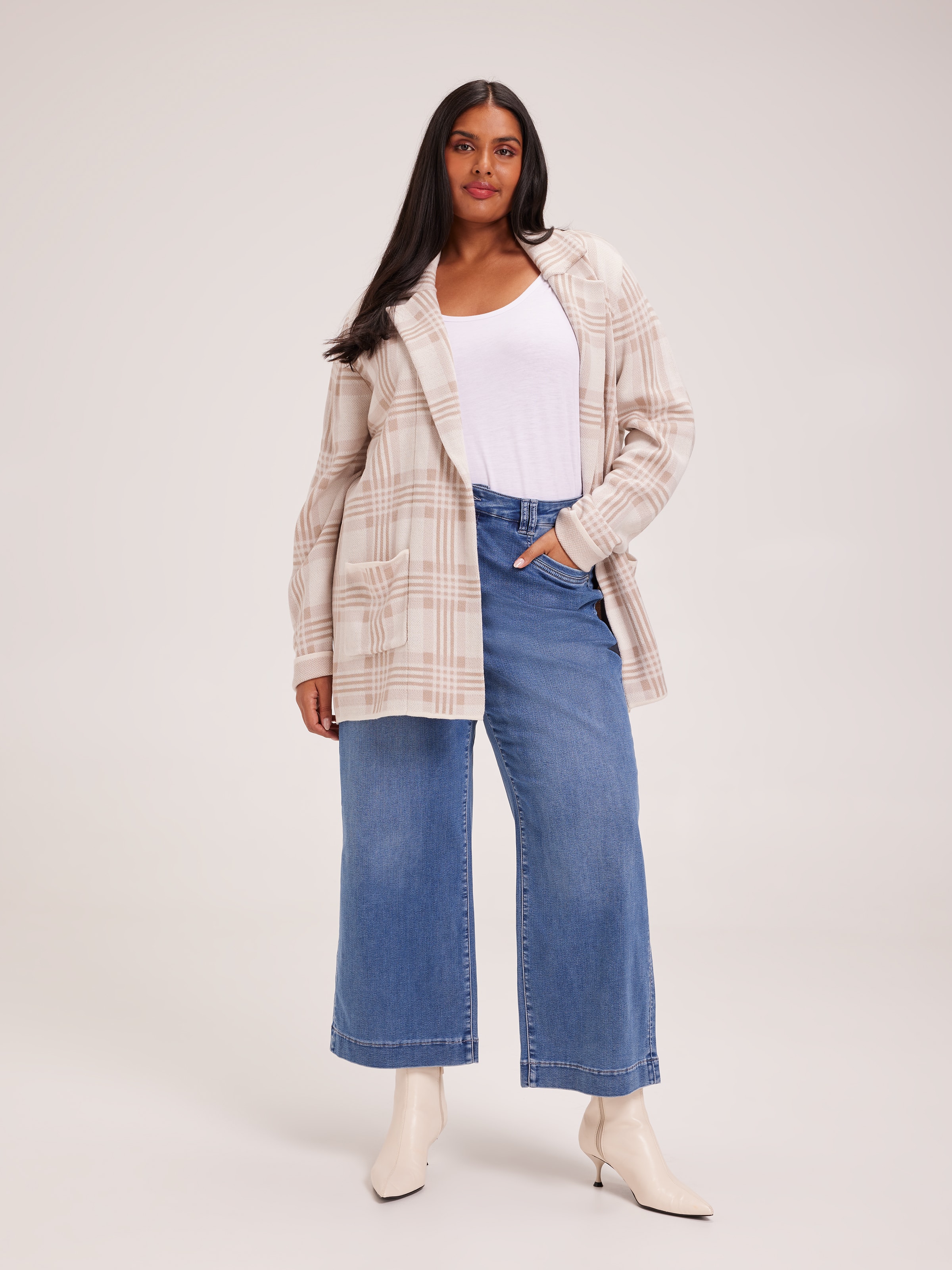 Curve Beth Boyfriend Knit Blazer