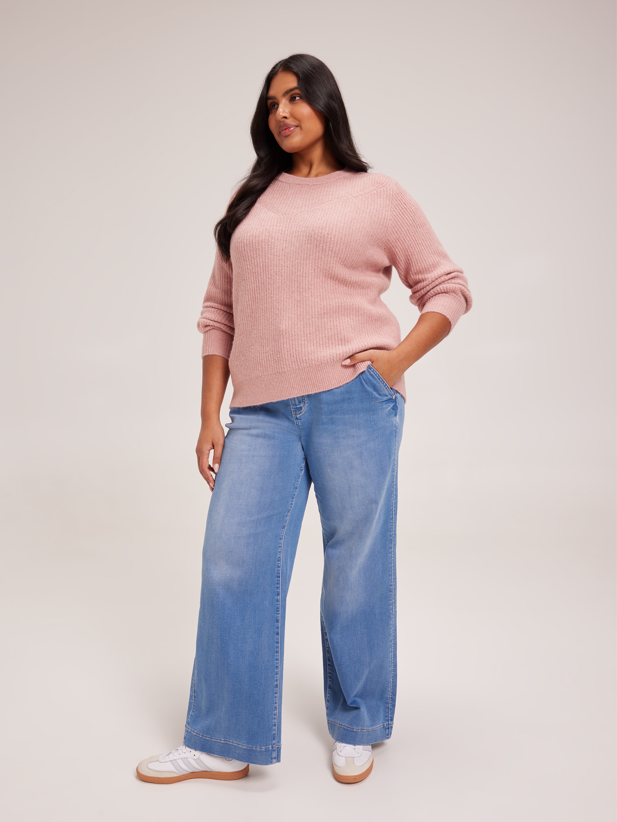 Curve Nyla Luxe Crew Neck Pullover