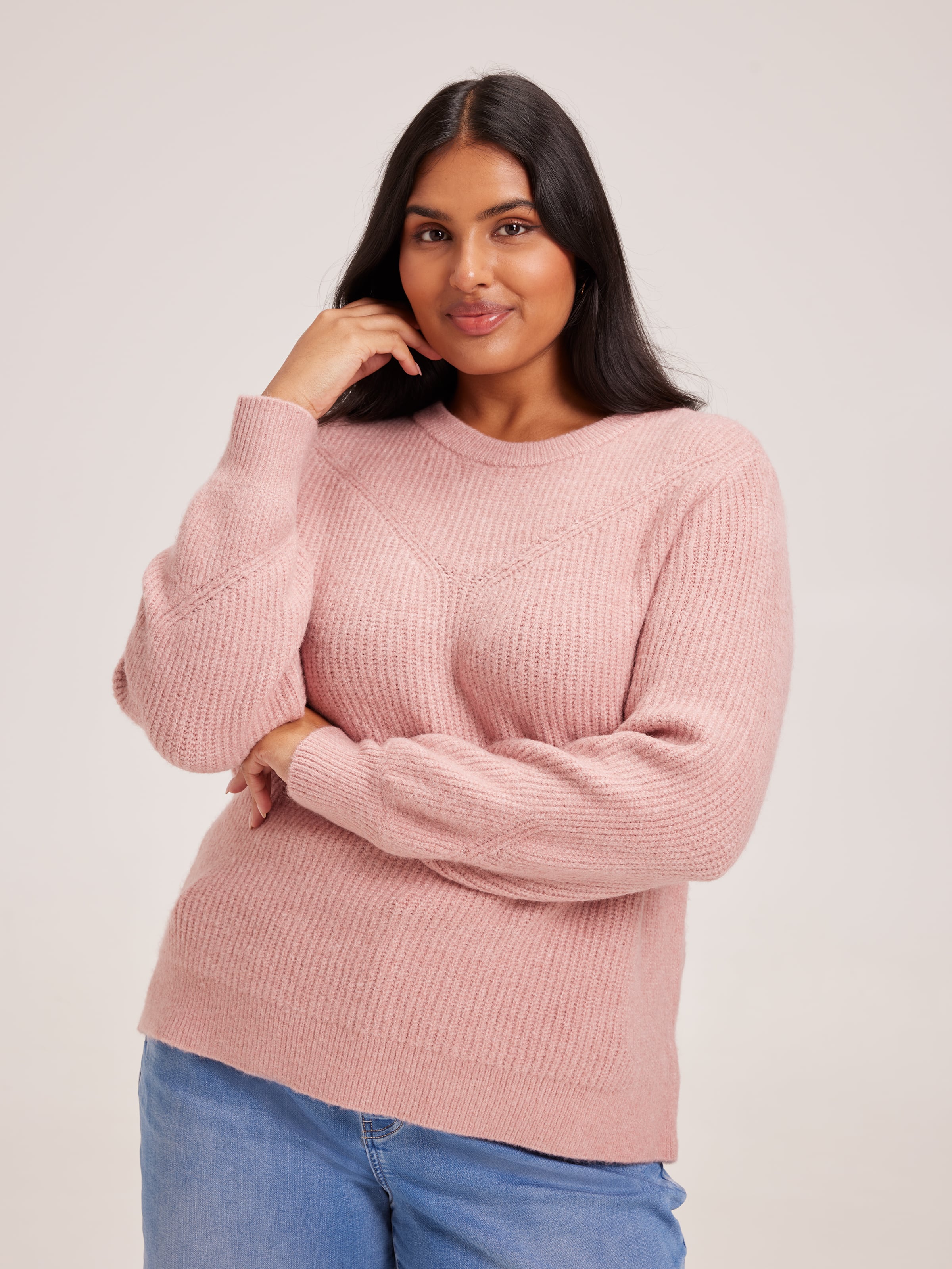Curve Nyla Luxe Crew Neck Pullover