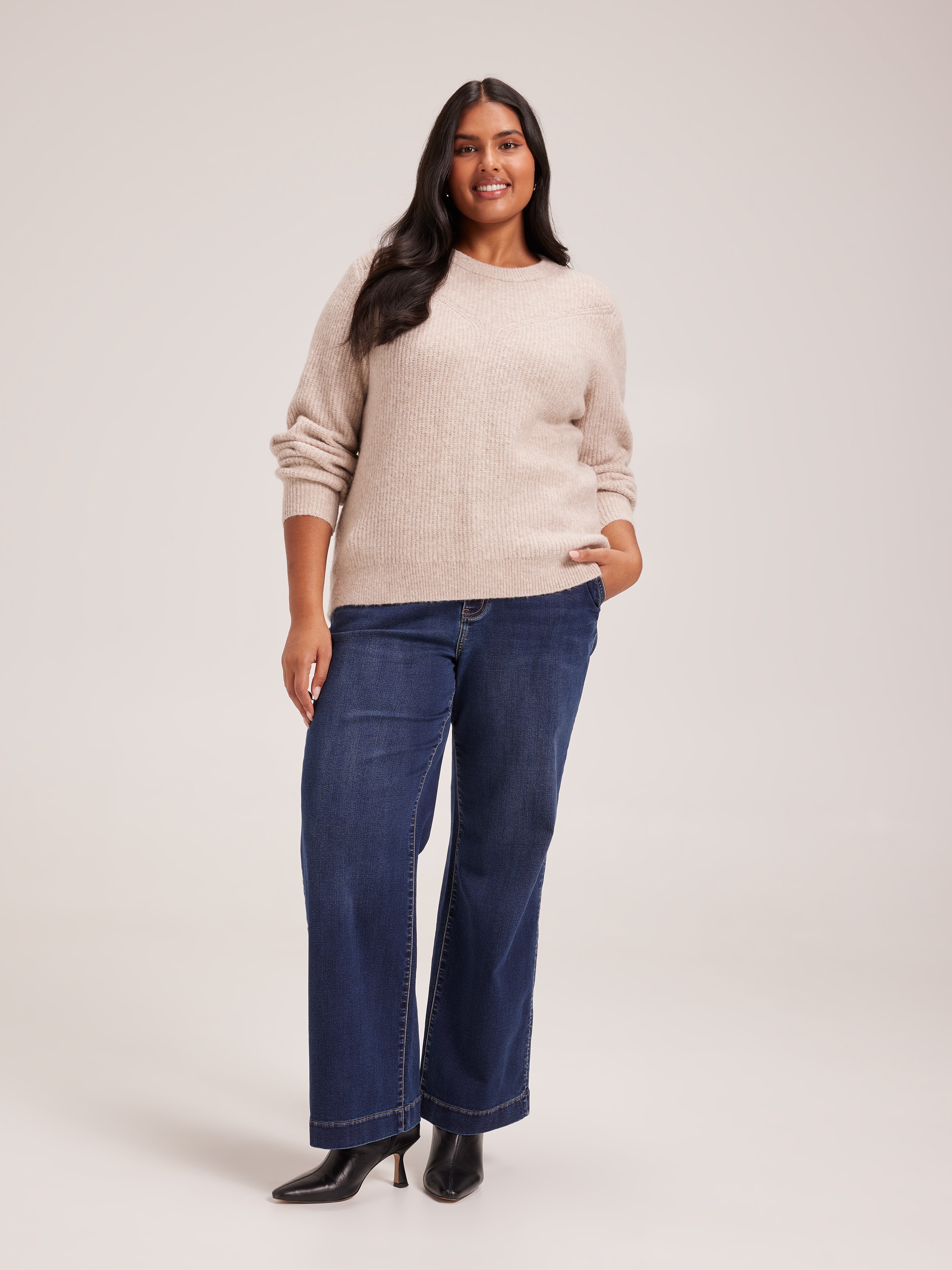 Curve Nyla Luxe Crew Neck Pullover