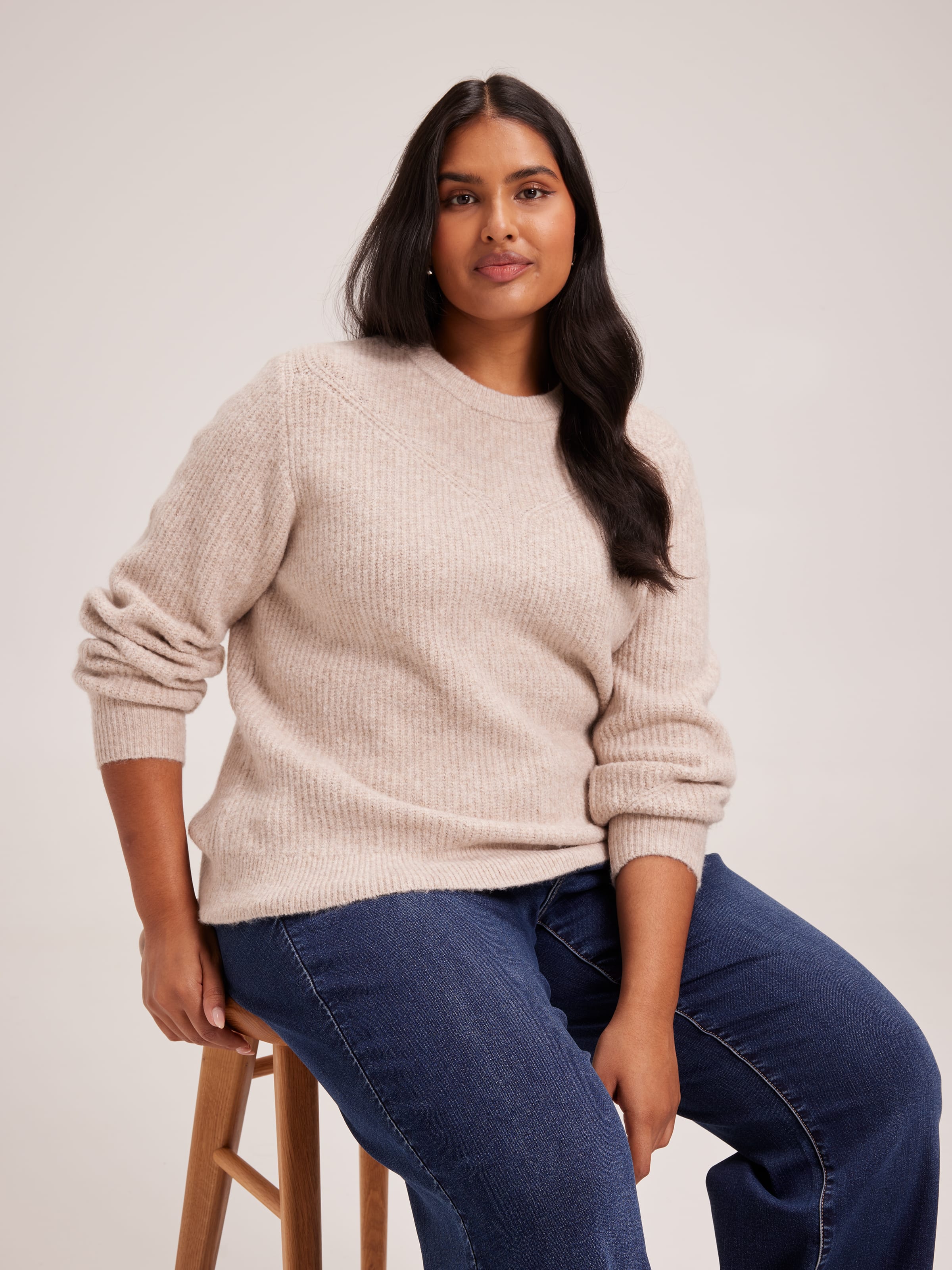 Curve Nyla Luxe Crew Neck Pullover