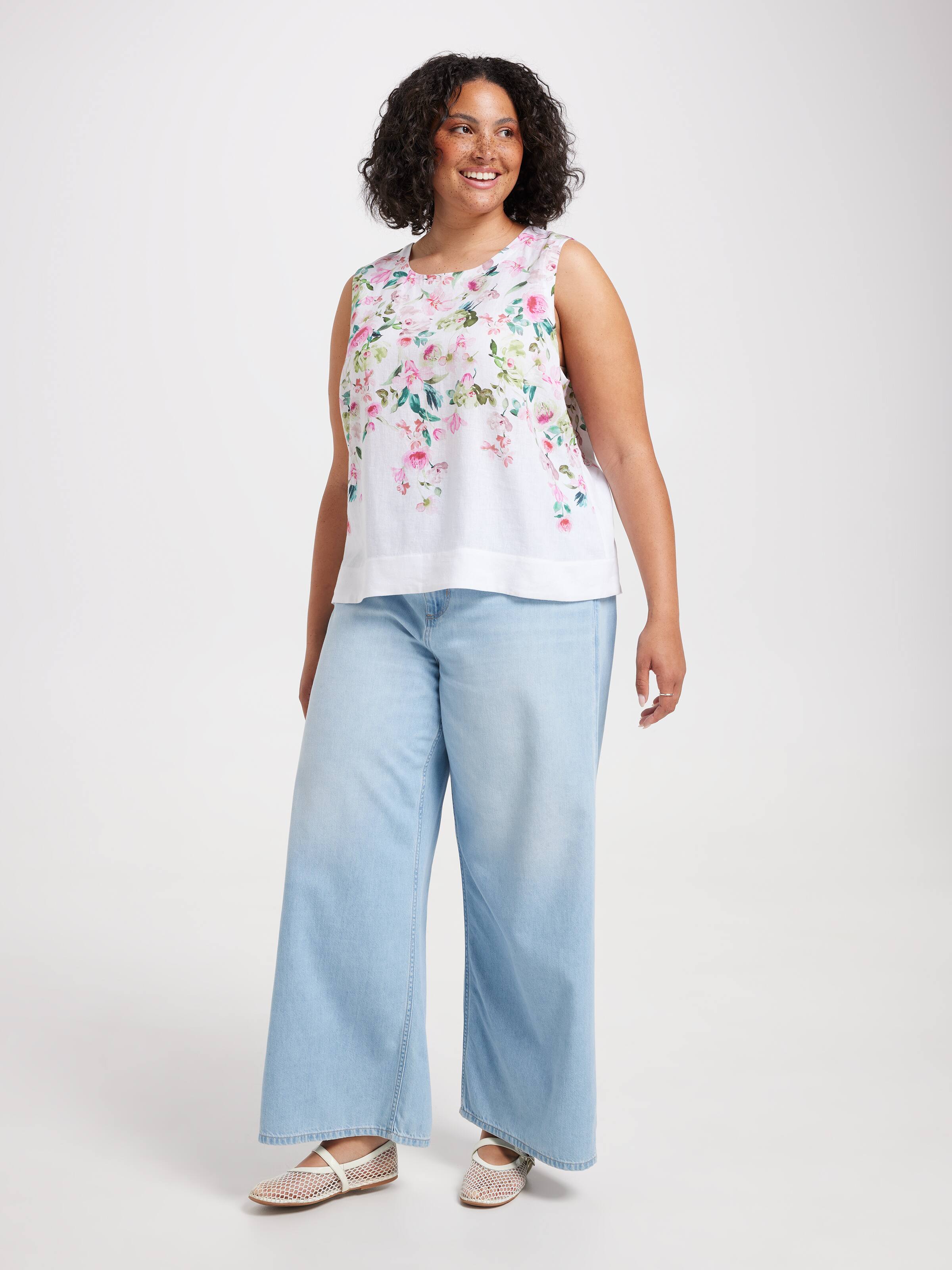 Curve Kya Button Back Tank