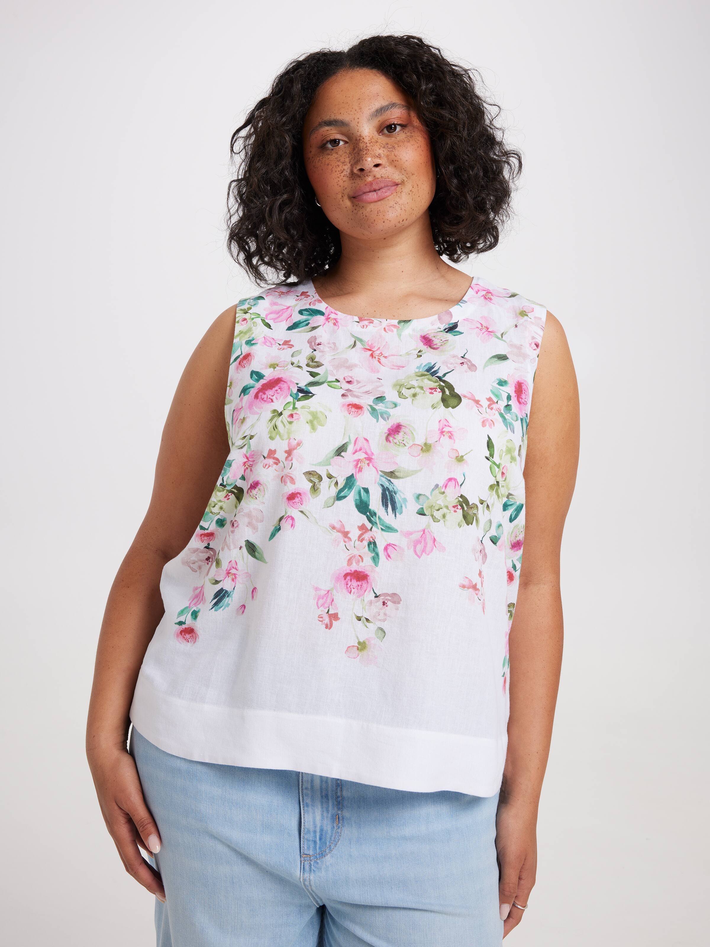 Curve Kya Button Back Tank