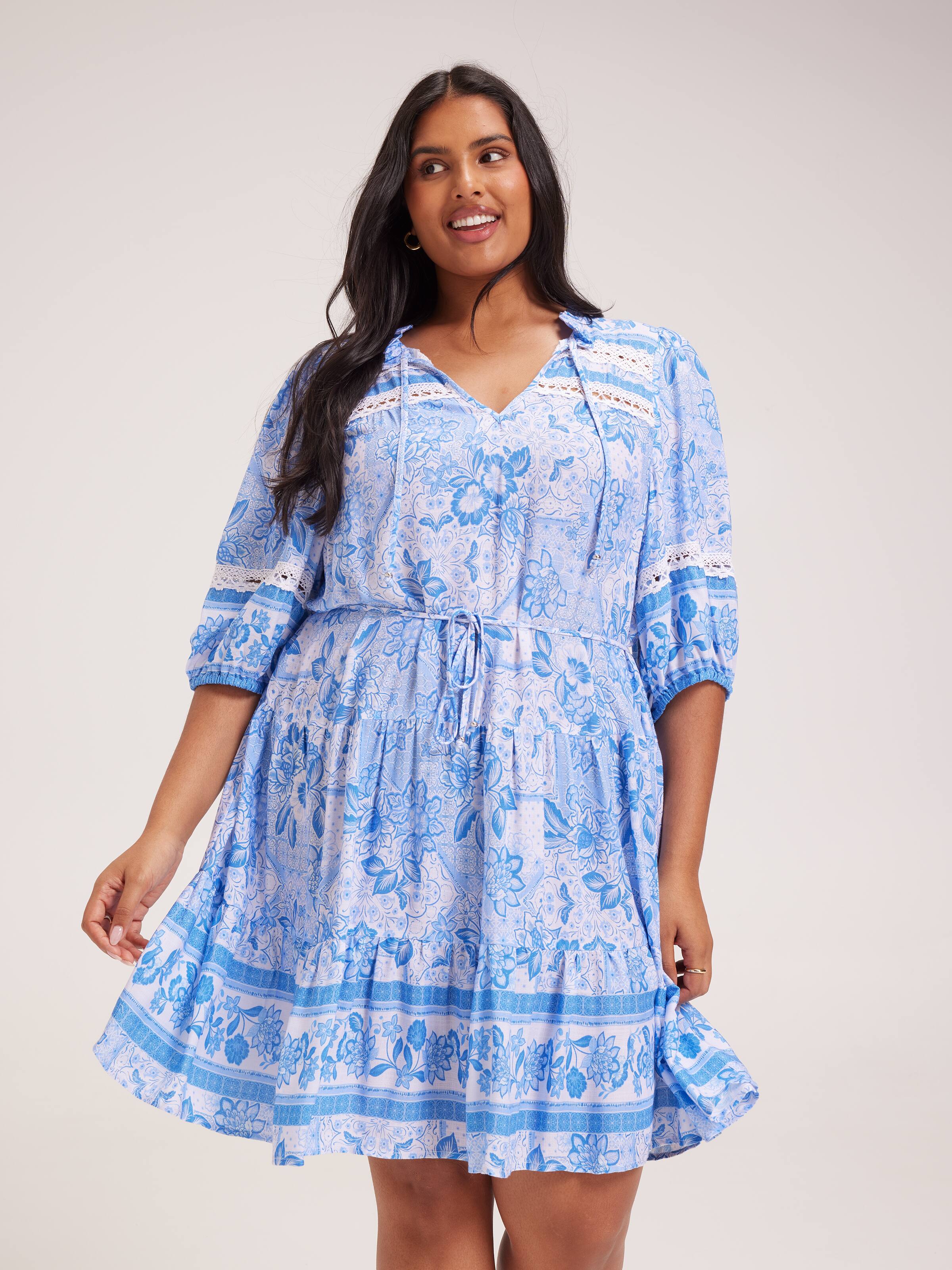 Curve Millie Tiered Dress