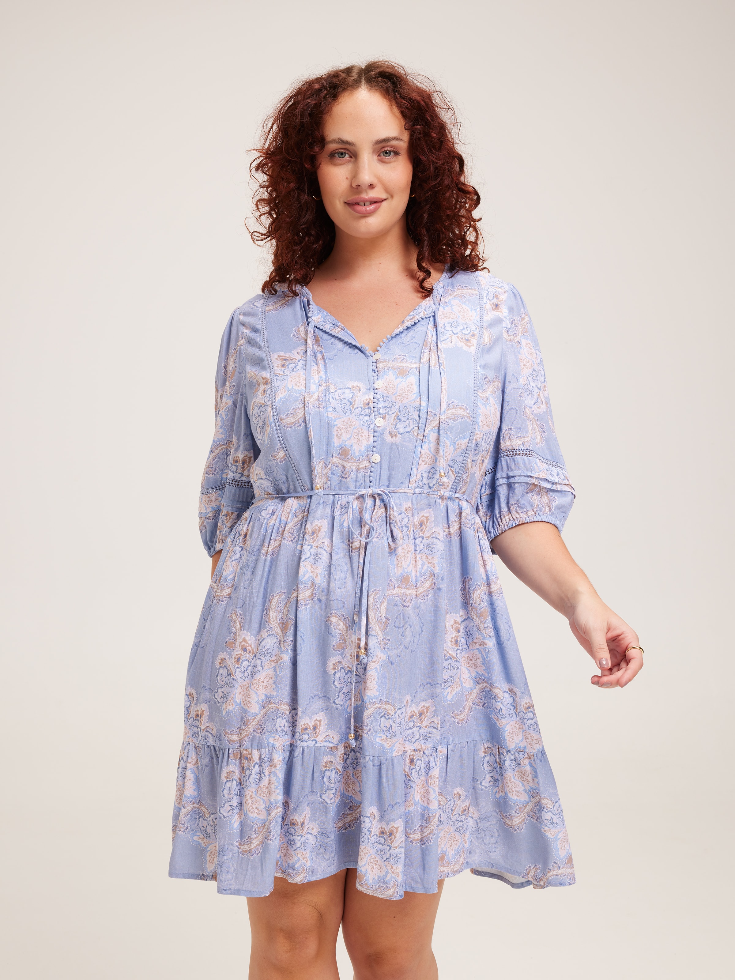 Curve Claire Floral Dress