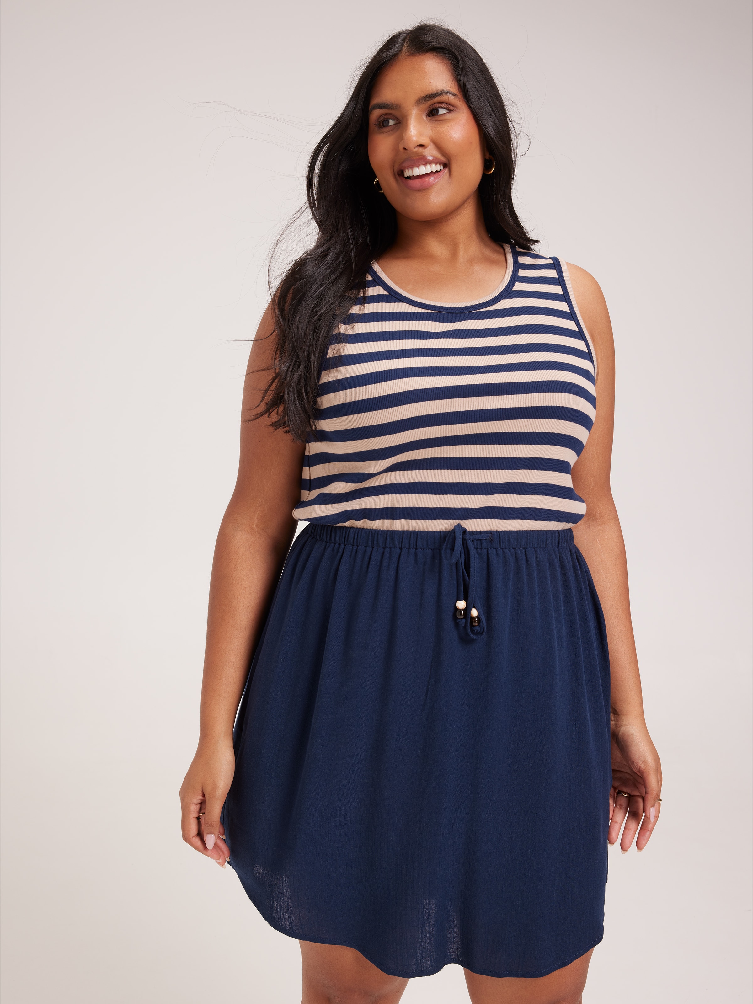 Curve Kaylee Knit Combo Dress