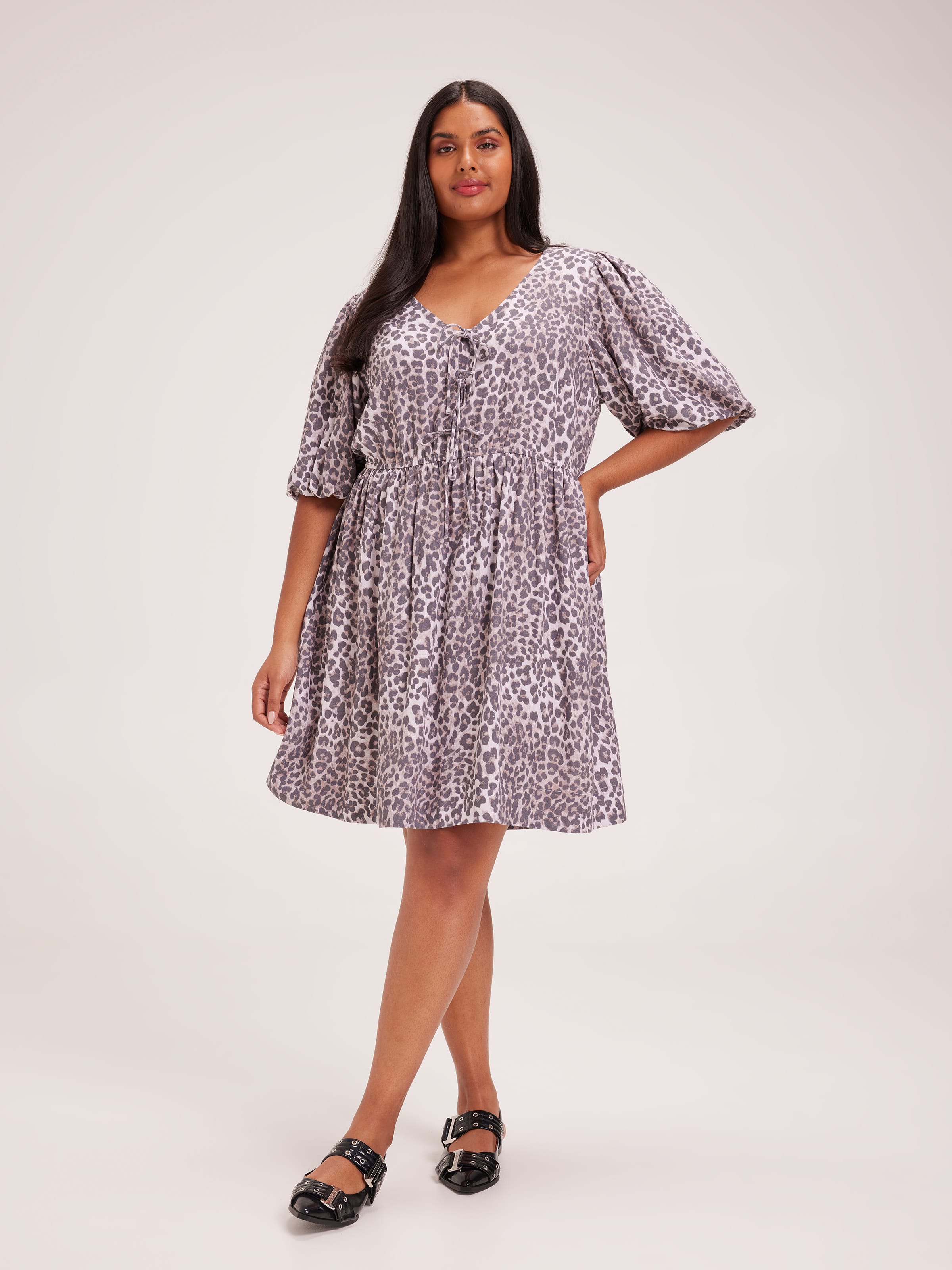Curve Elena Tie Front Dress