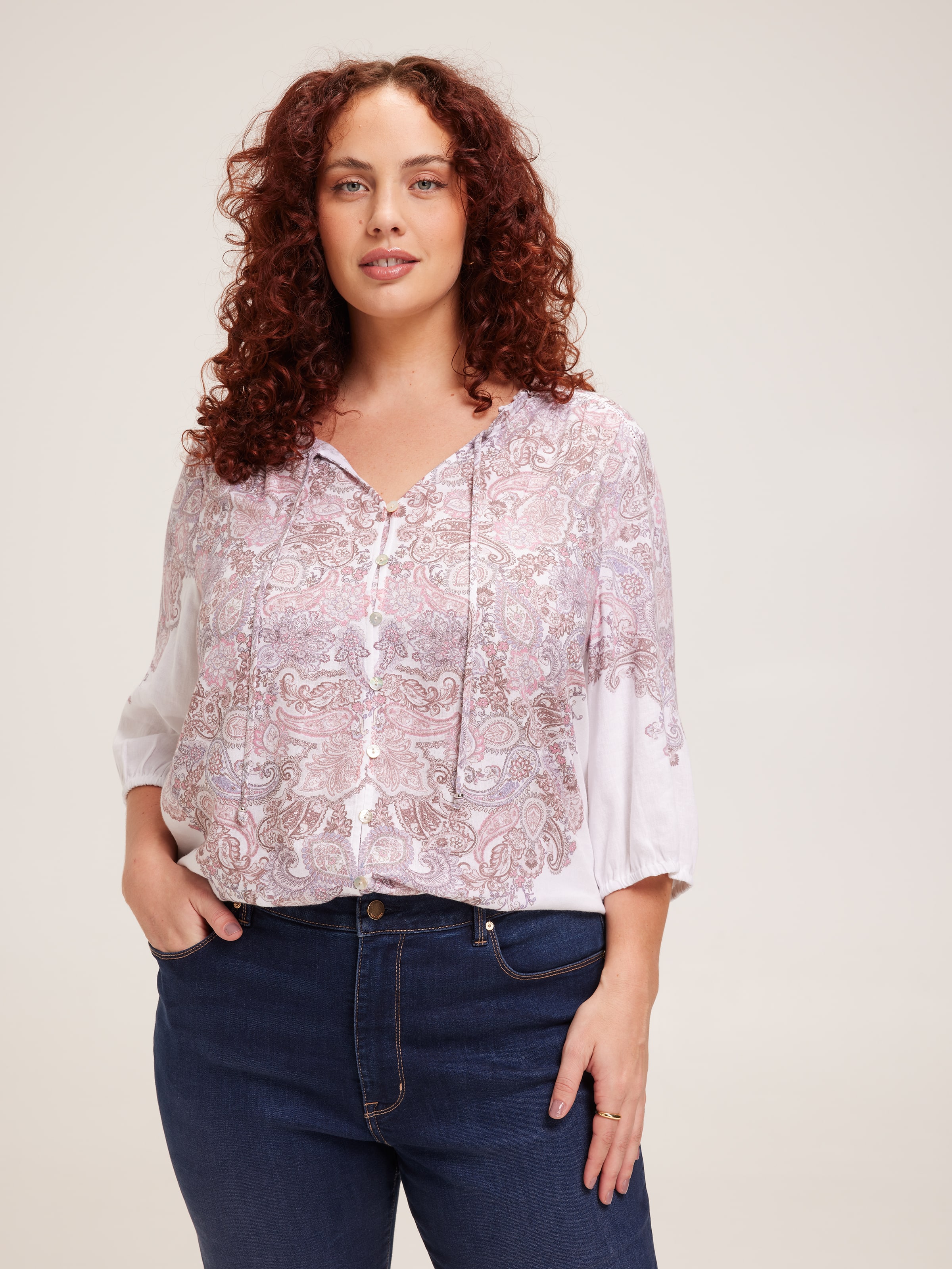 Curve Autumn 3/4 Sleeve Top