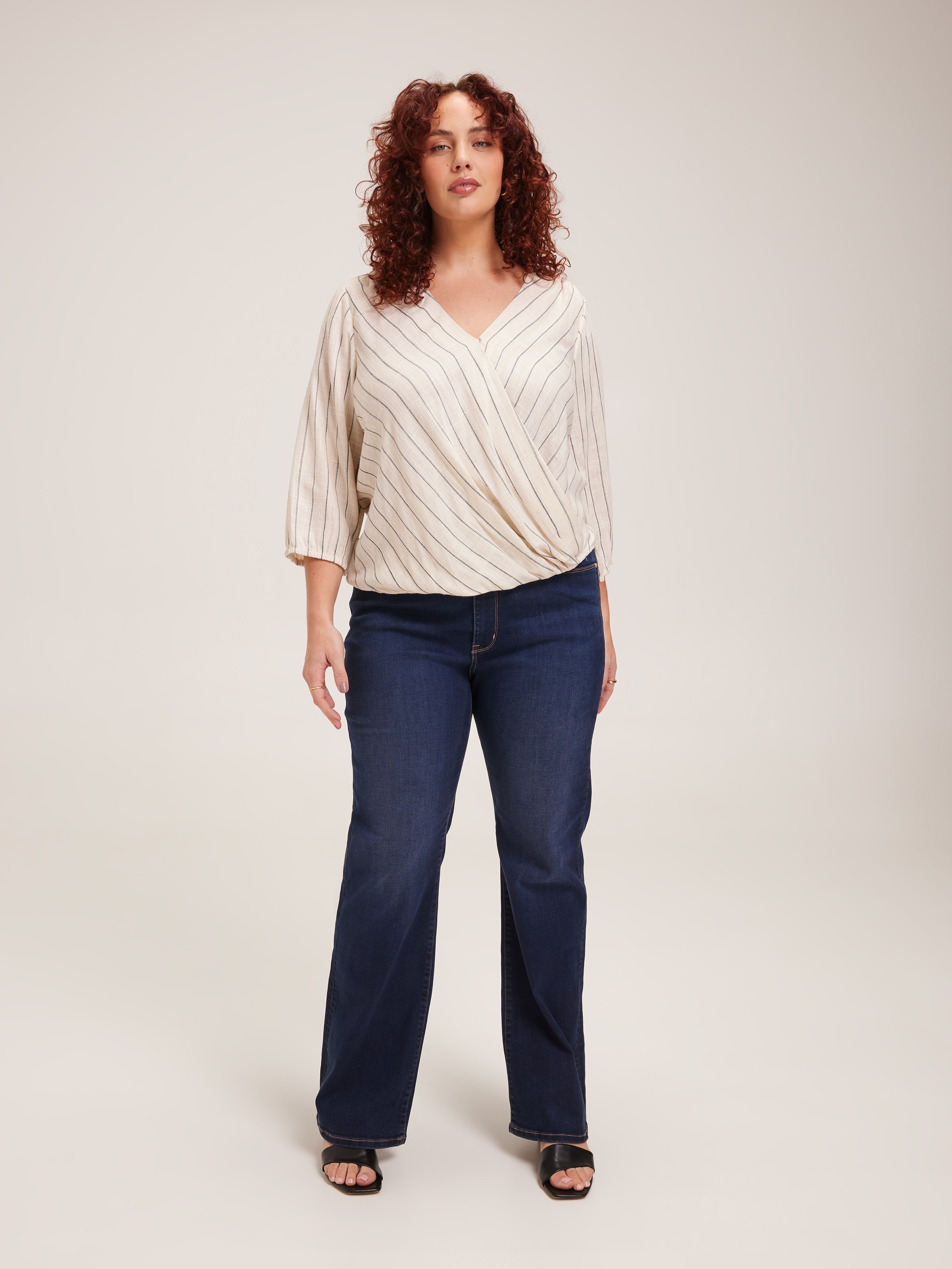 Curve Clementine Wrap Front Blouse