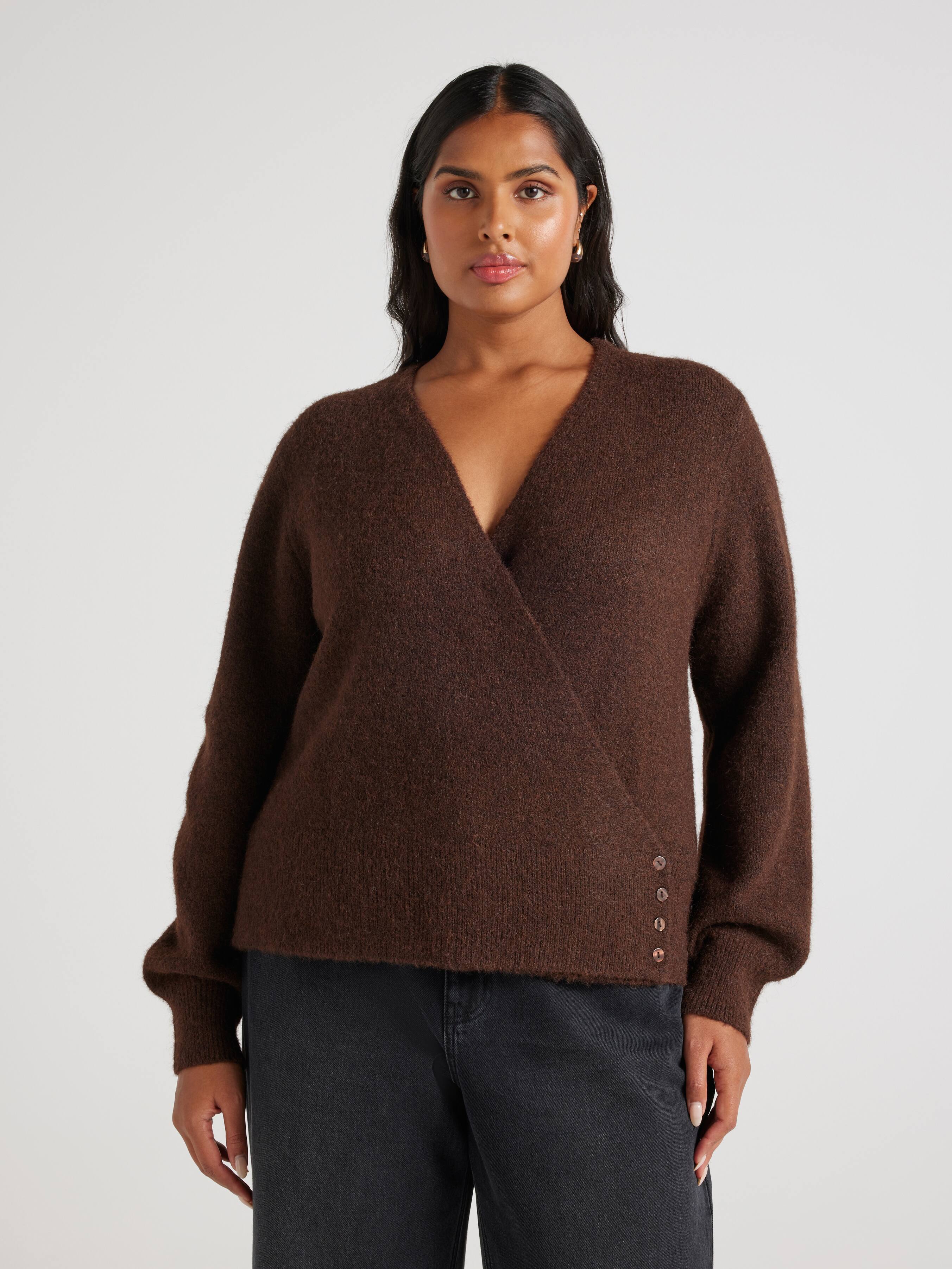 Curve Olivia Button Wrap Pullover